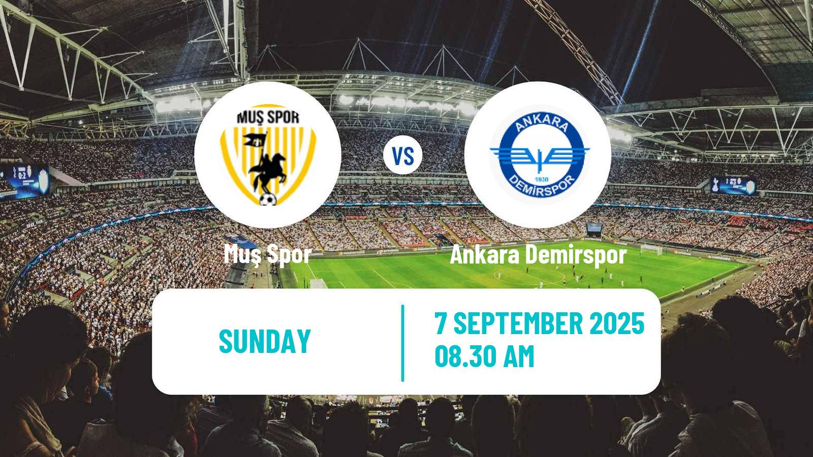 Football Turkish Second League Red Group Muş Spor - Ankara Demirspor