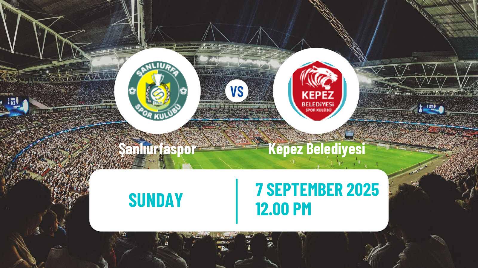 Football Turkish Second League White Group Şanlıurfaspor - Kepez Belediyesi