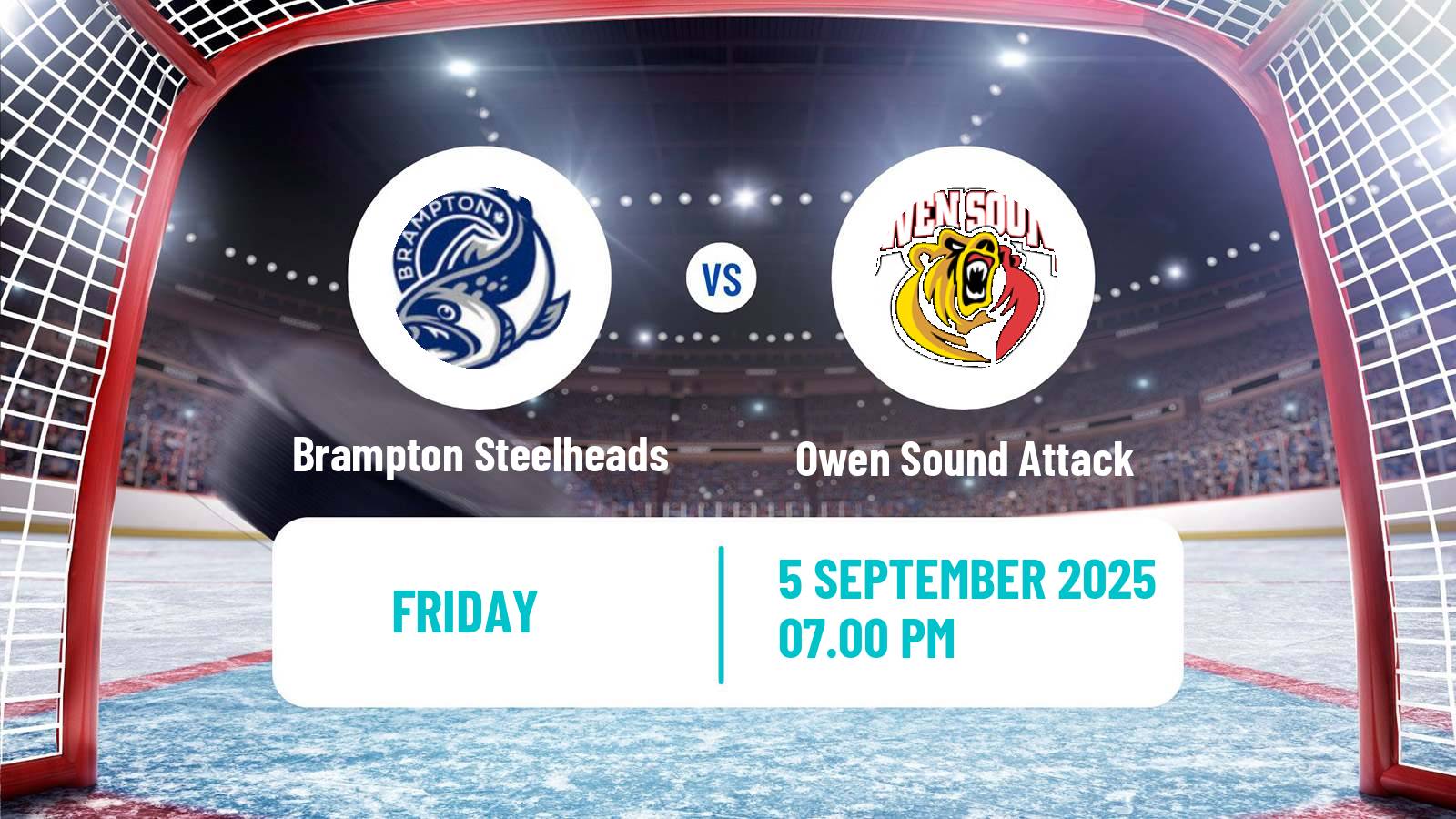 Hockey OHL Brampton Steelheads - Owen Sound Attack