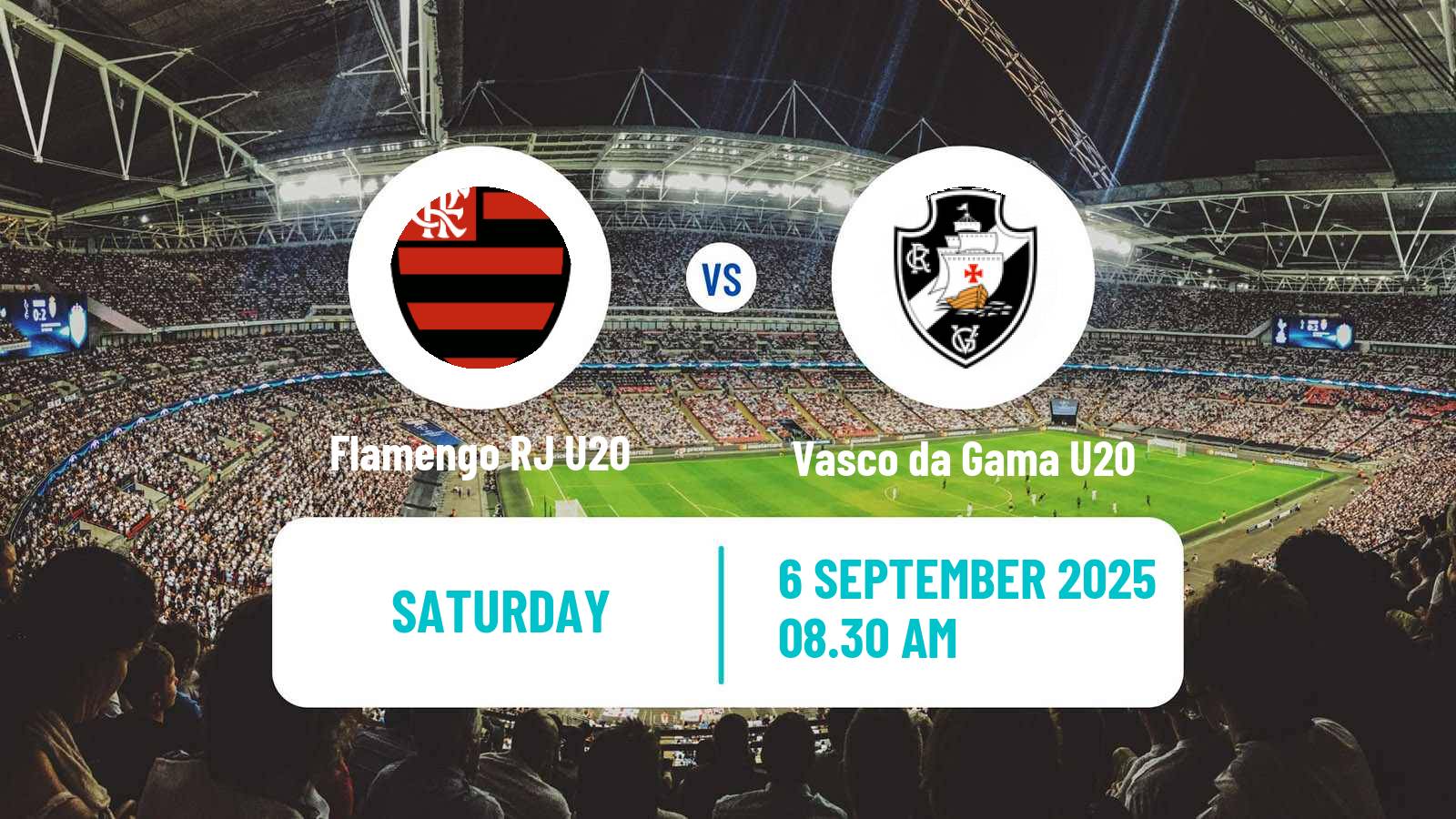 Football Brazilian Carioca U20 Flamengo RJ U20 - Vasco da Gama U20