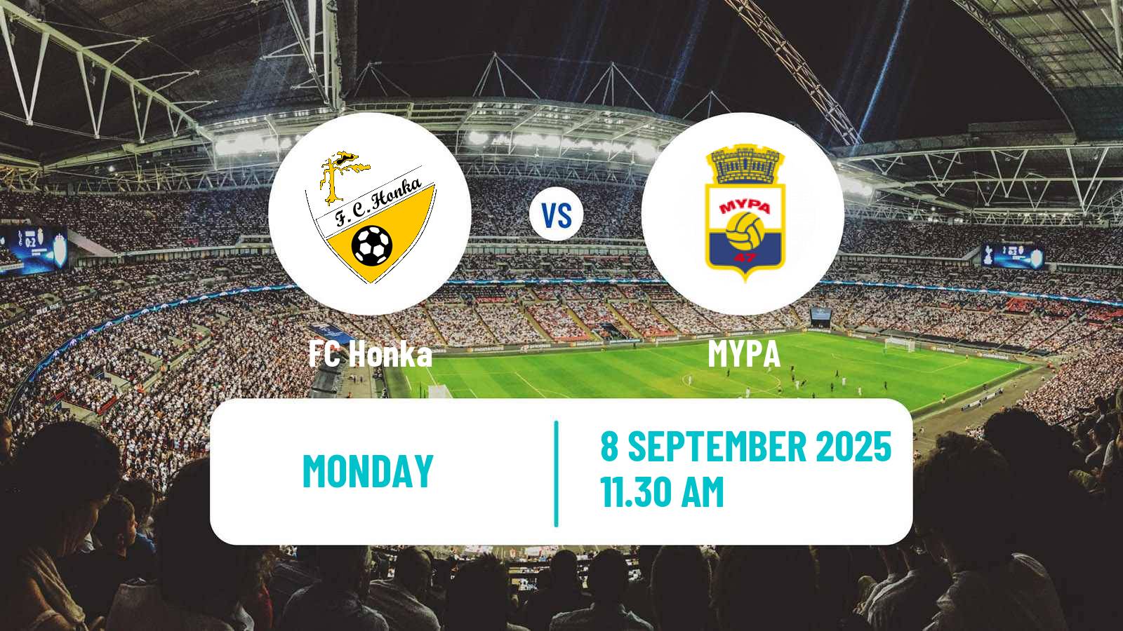 Football Finnish Kakkonen Group A Honka - MYPA