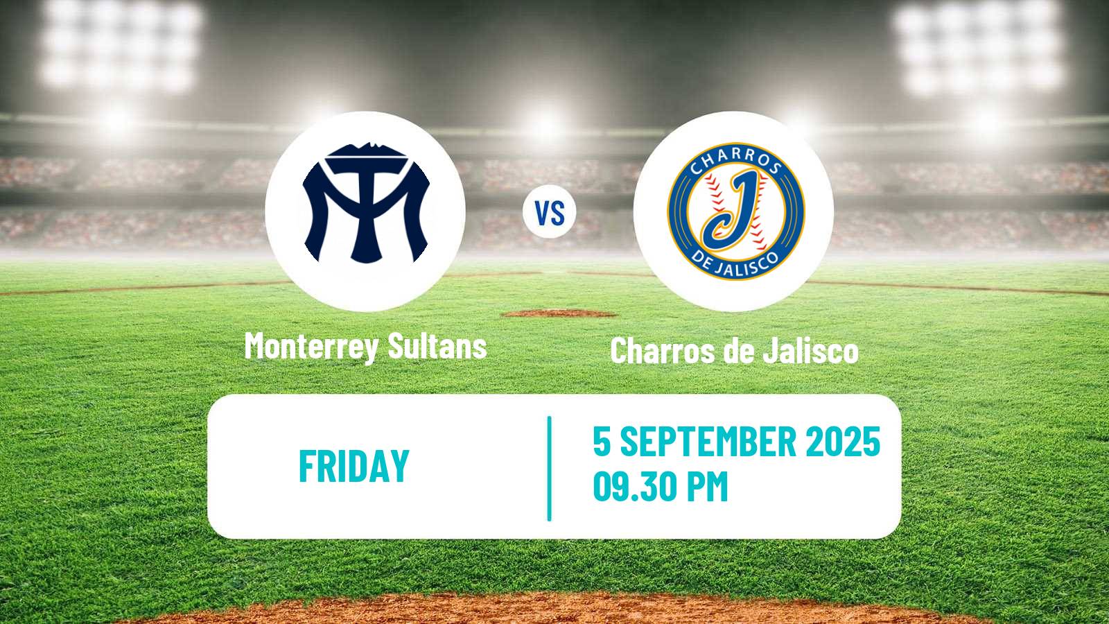 Baseball LMB Monterrey Sultans - Charros de Jalisco