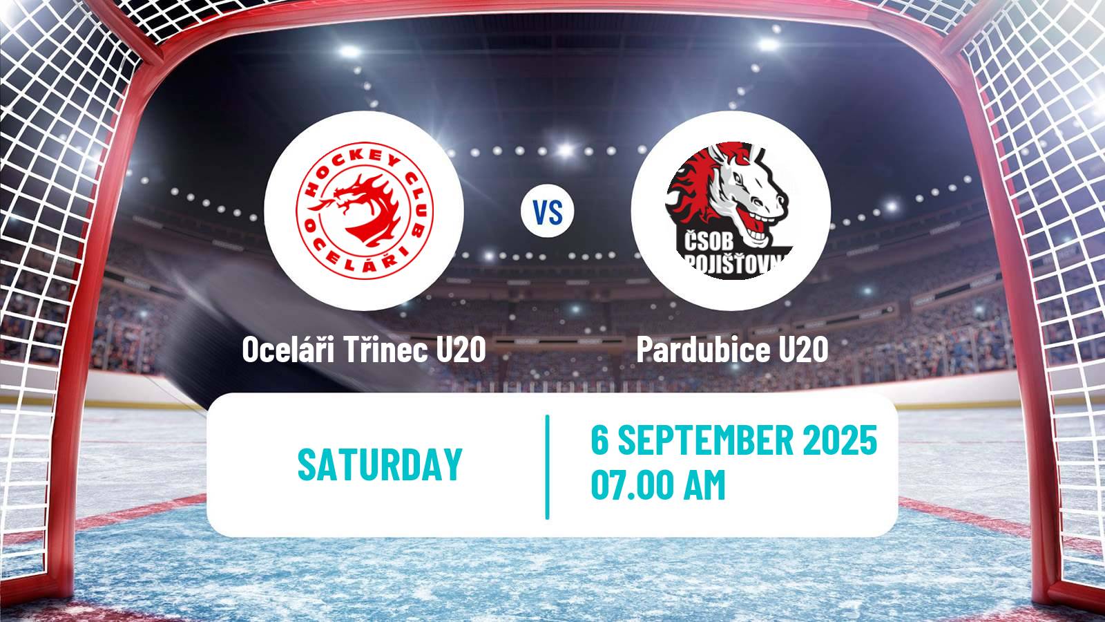 Hockey Czech ELJ Oceláři Třinec U20 - Pardubice U20