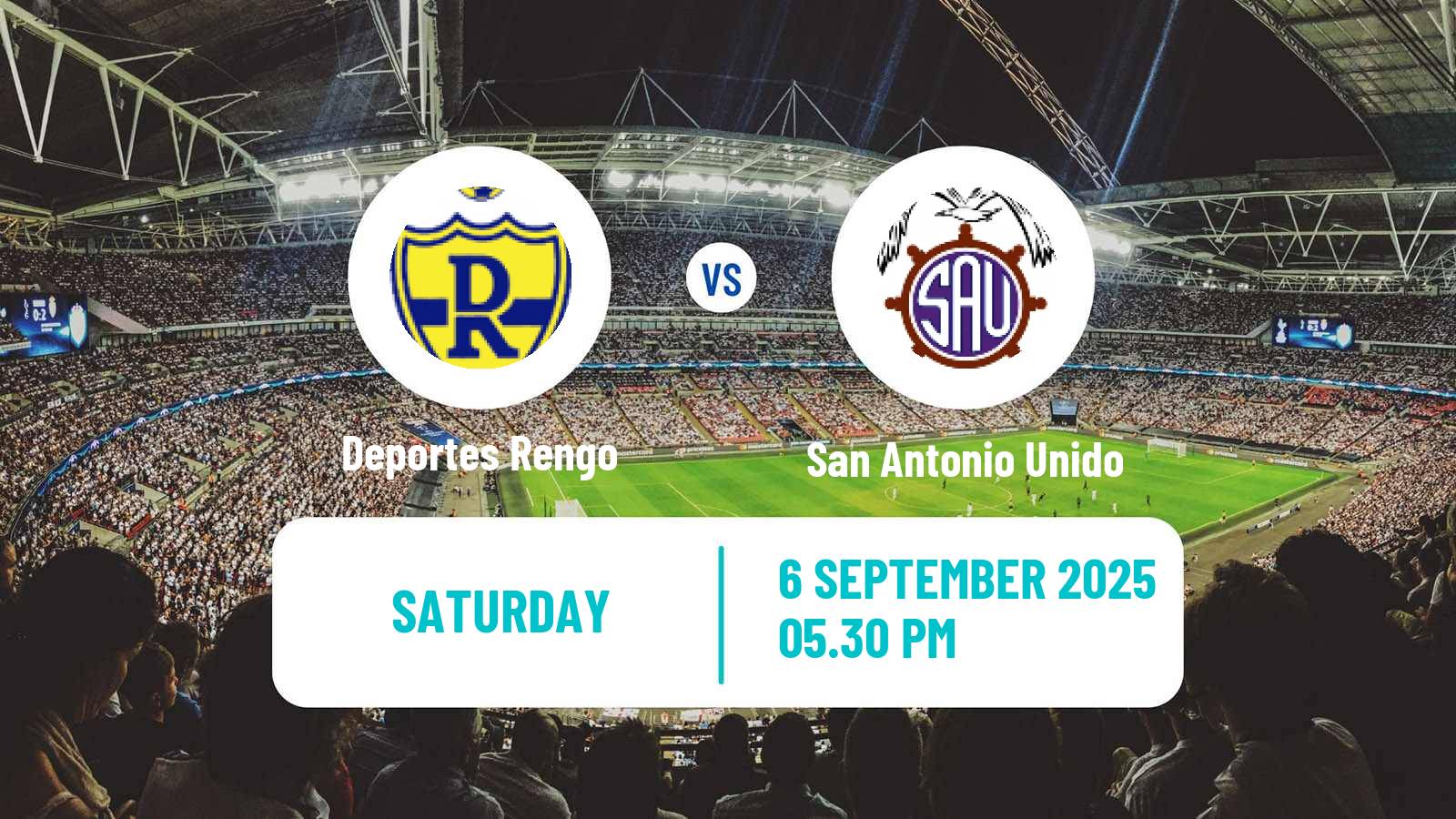 Football Chilean Segunda Division Deportes Rengo - San Antonio Unido