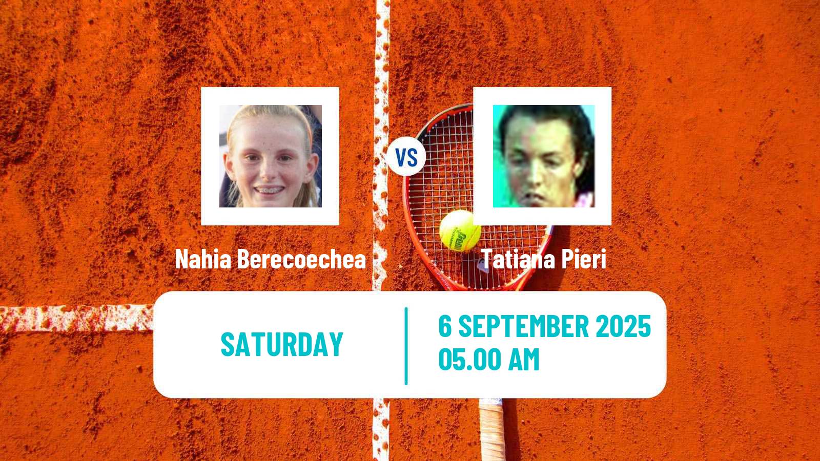 Tennis San Sebastian Challenger Women 2025 Nahia Berecoechea - Tatiana Pieri