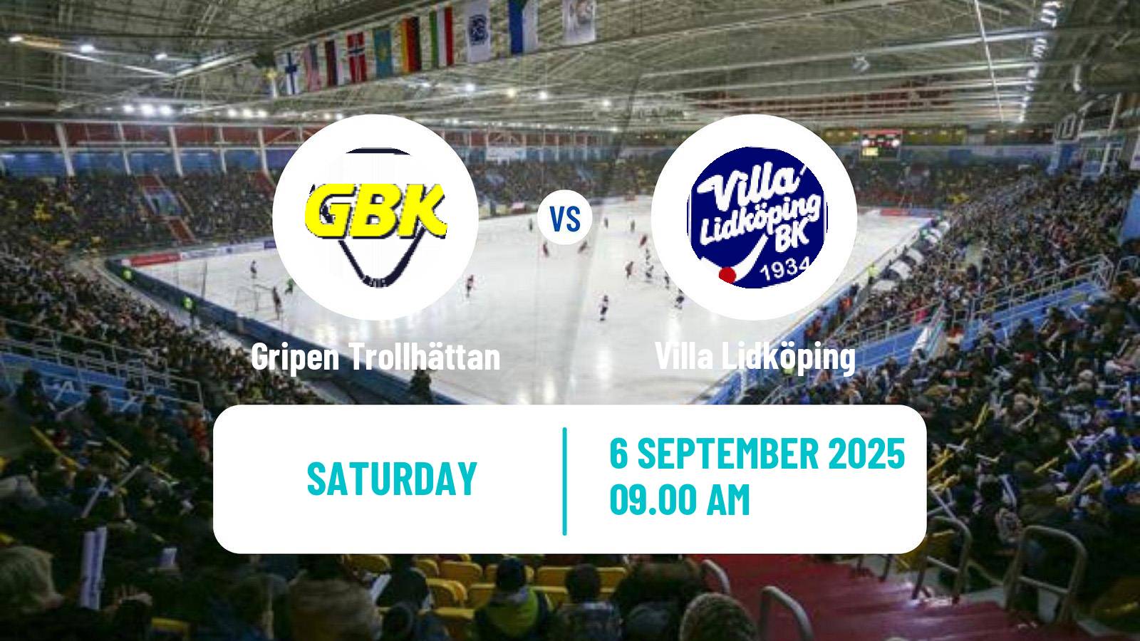 Bandy Svenska Cupen Bandy Gripen Trollhättan - Villa Lidköping