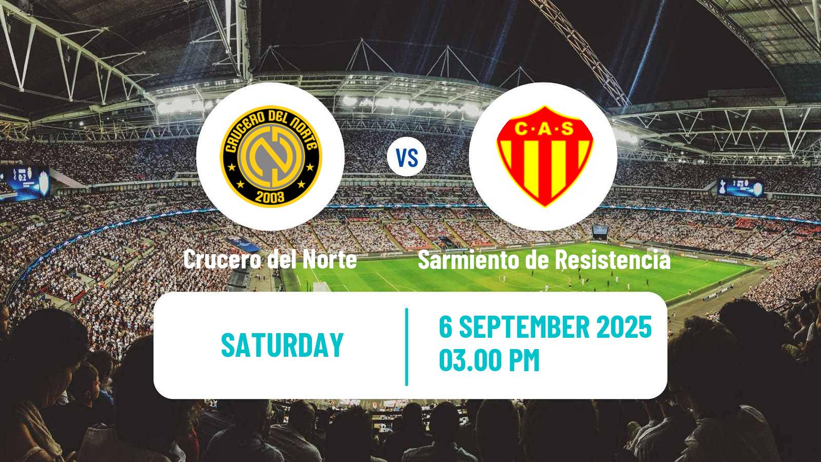 Football Argentinian Torneo Federal Crucero del Norte - Sarmiento de Resistencia
