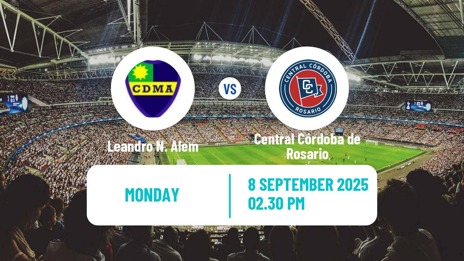 Football Argentinian Primera C Leandro N. Alem - Central Córdoba de Rosario