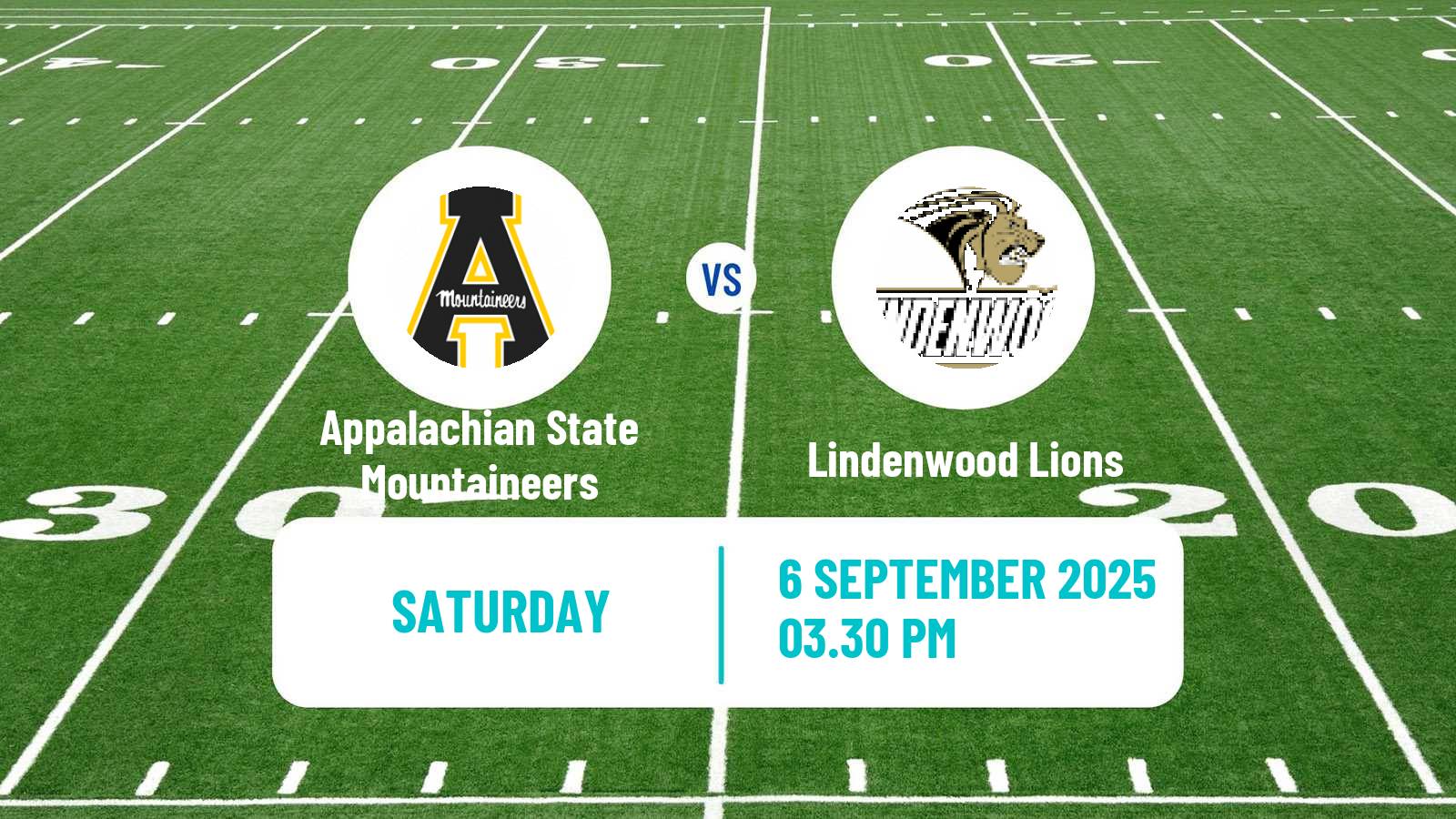 American football NCAA College Football Appalachian State Mountaineers - Lindenwood Lions