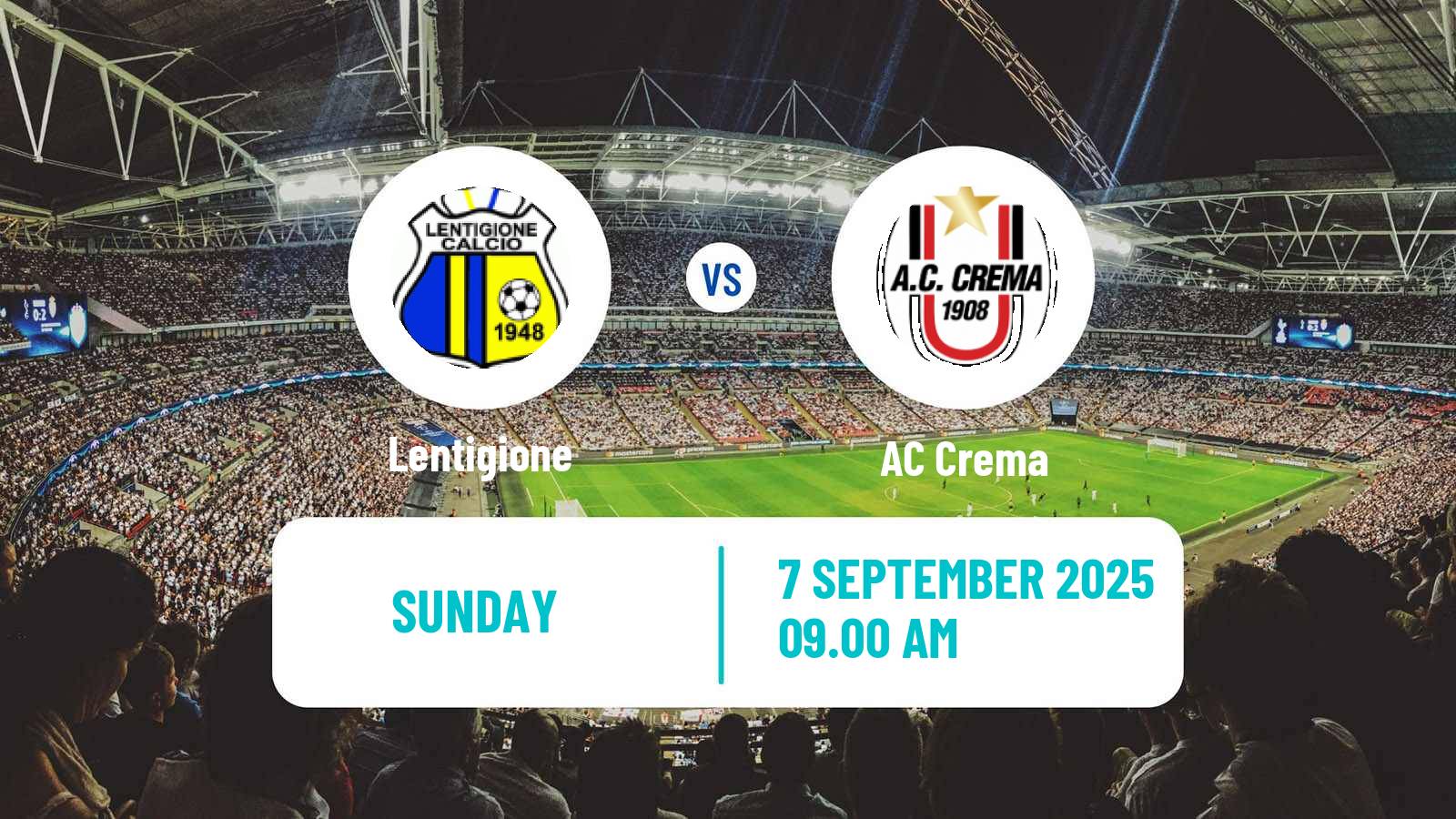 Football Italian Serie D - Group D Lentigione - Crema