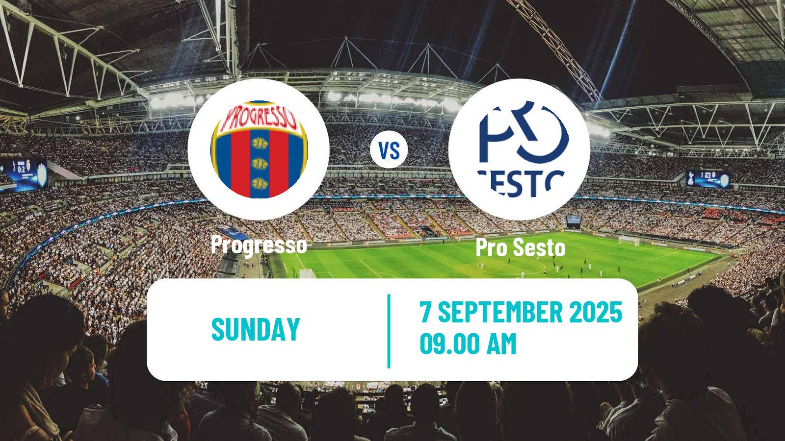 Football Italian Serie D - Group D Progresso - Pro Sesto