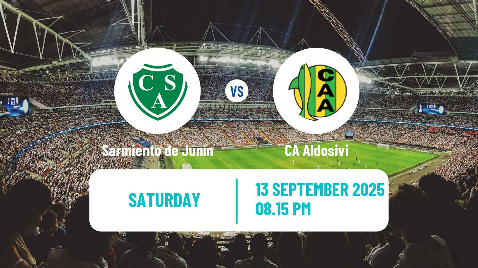 Football Argentinian Liga Profesional Sarmiento de Junín - Aldosivi