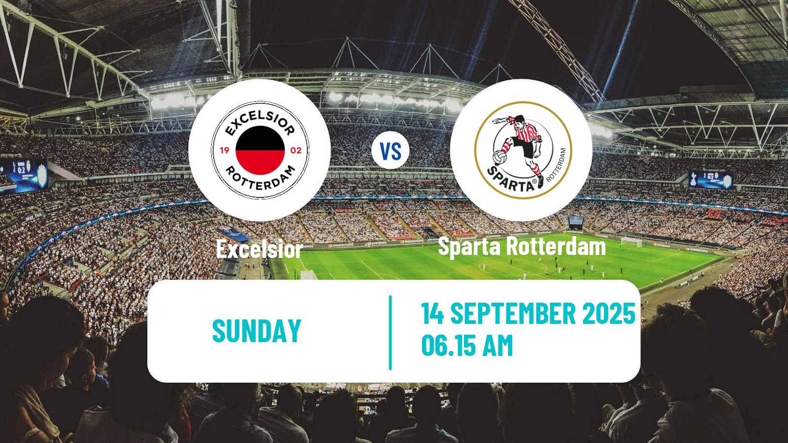 Football Dutch Eredivisie Excelsior - Sparta Rotterdam