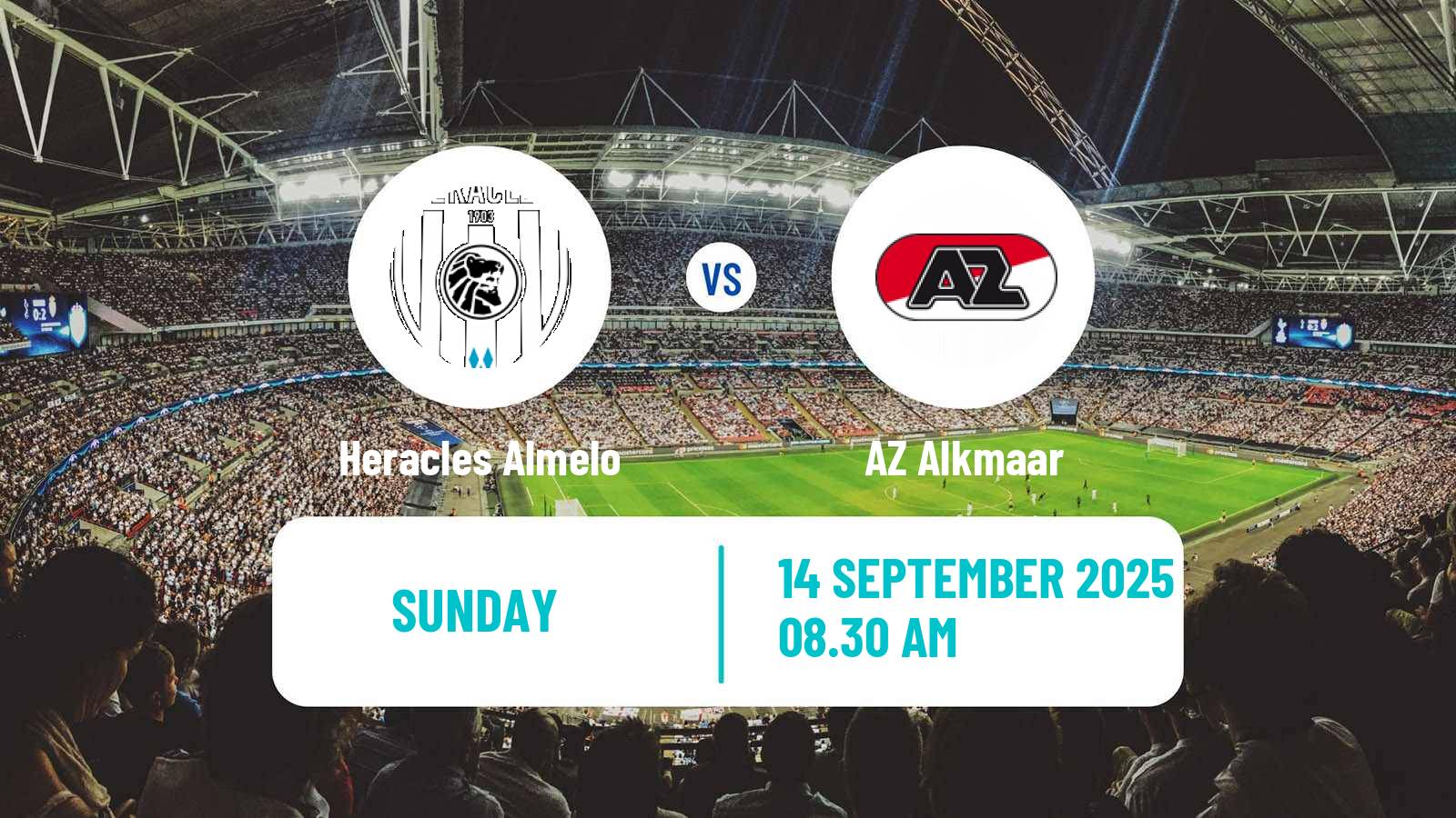 Football Dutch Eredivisie Heracles Almelo - AZ Alkmaar