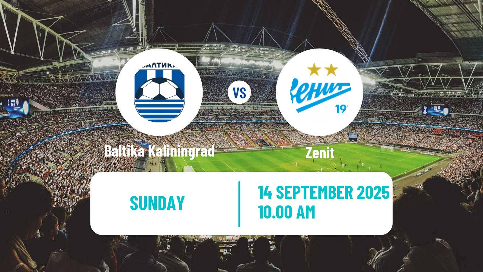 Football Russian Premier League Baltika Kaliningrad - Zenit