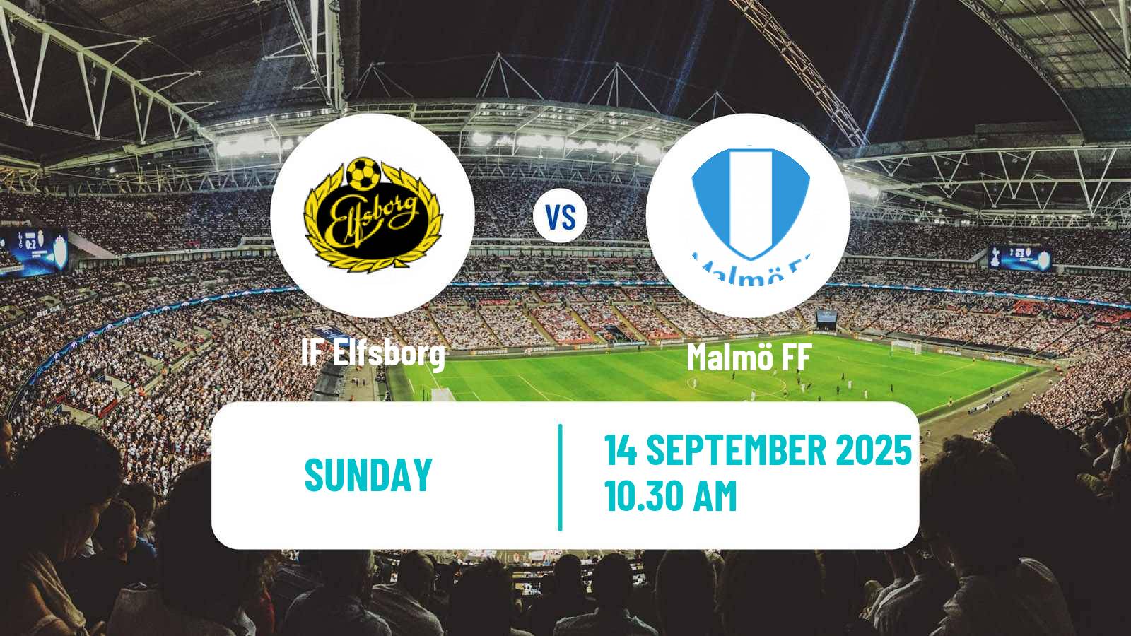 Football Swedish Allsvenskan Elfsborg - Malmö