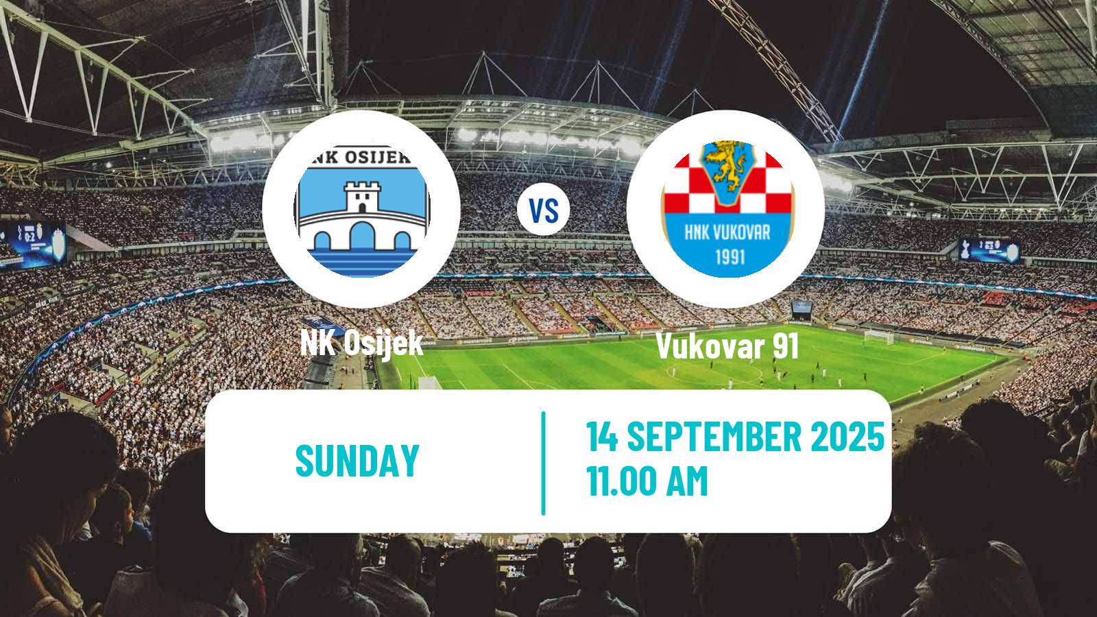 Football Croatian HNL Osijek - Vukovar 91