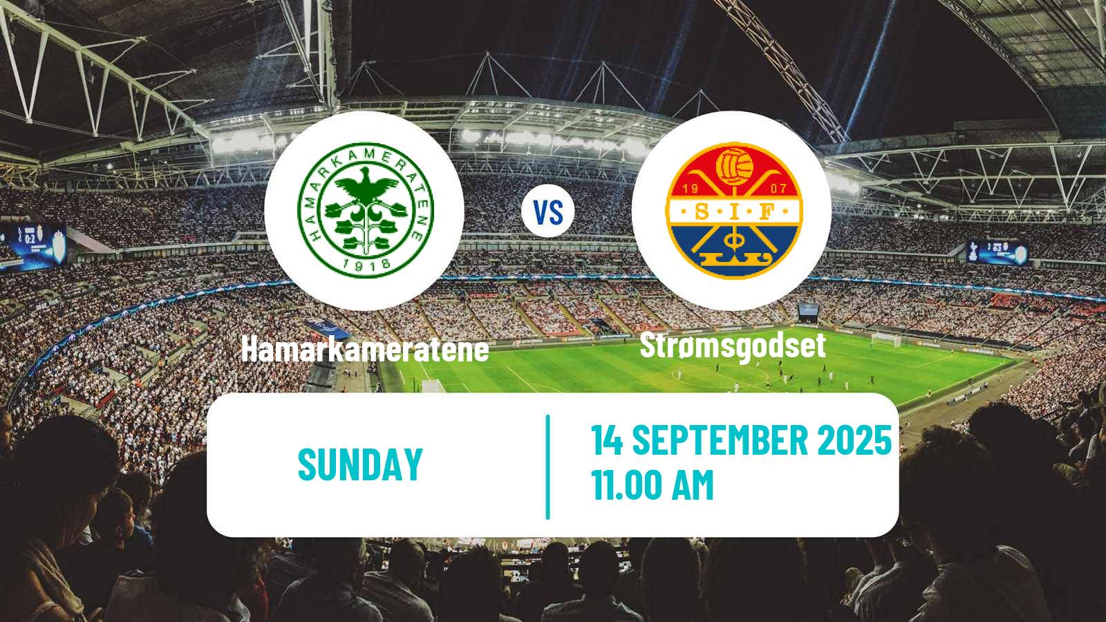 Football Norwegian Eliteserien Hamarkameratene - Strømsgodset