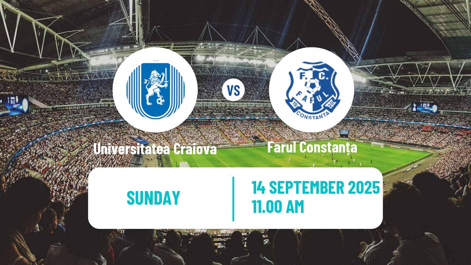 Football Romanian Liga 1 Universitatea Craiova - Farul Constanța