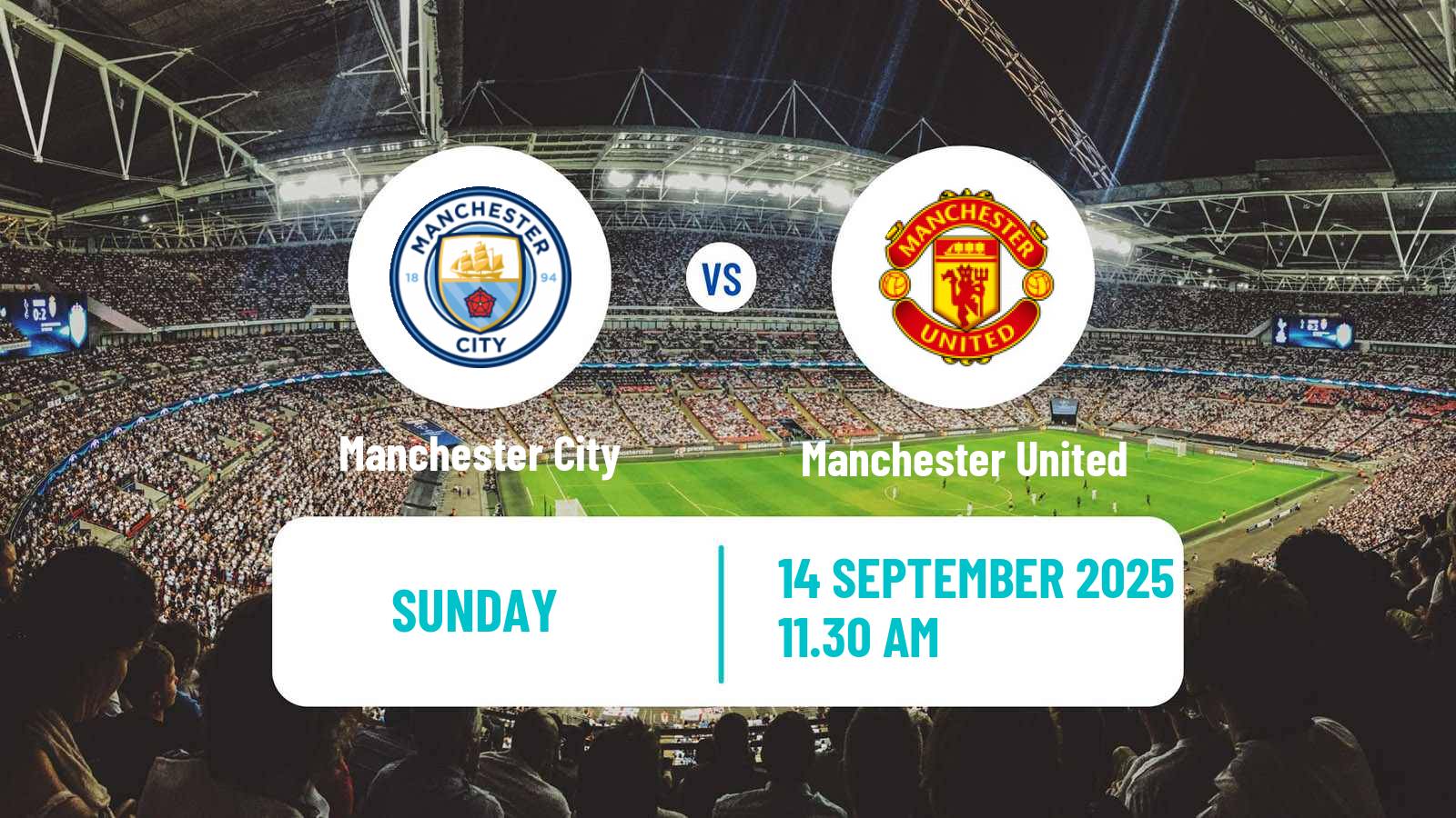 Football English Premier League Manchester City - Manchester United