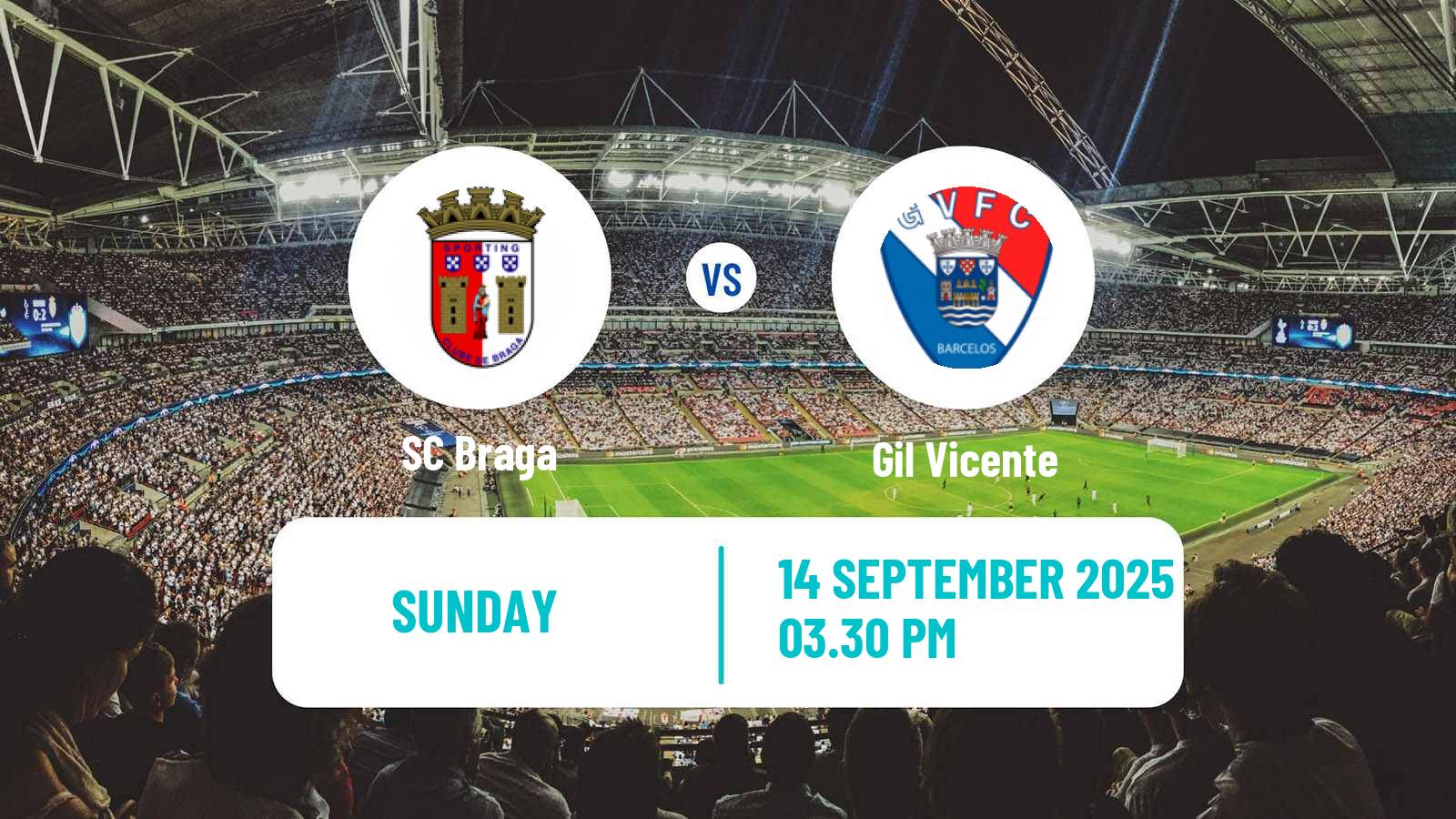 Football Liga Portugal Braga - Gil Vicente