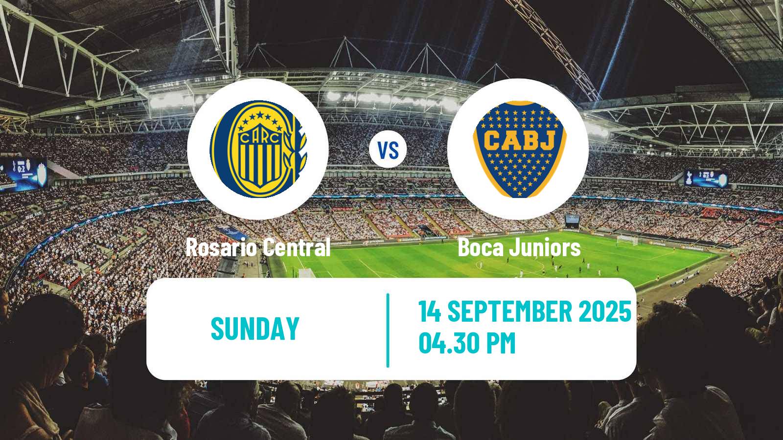 Football Argentinian Liga Profesional Rosario Central - Boca Juniors