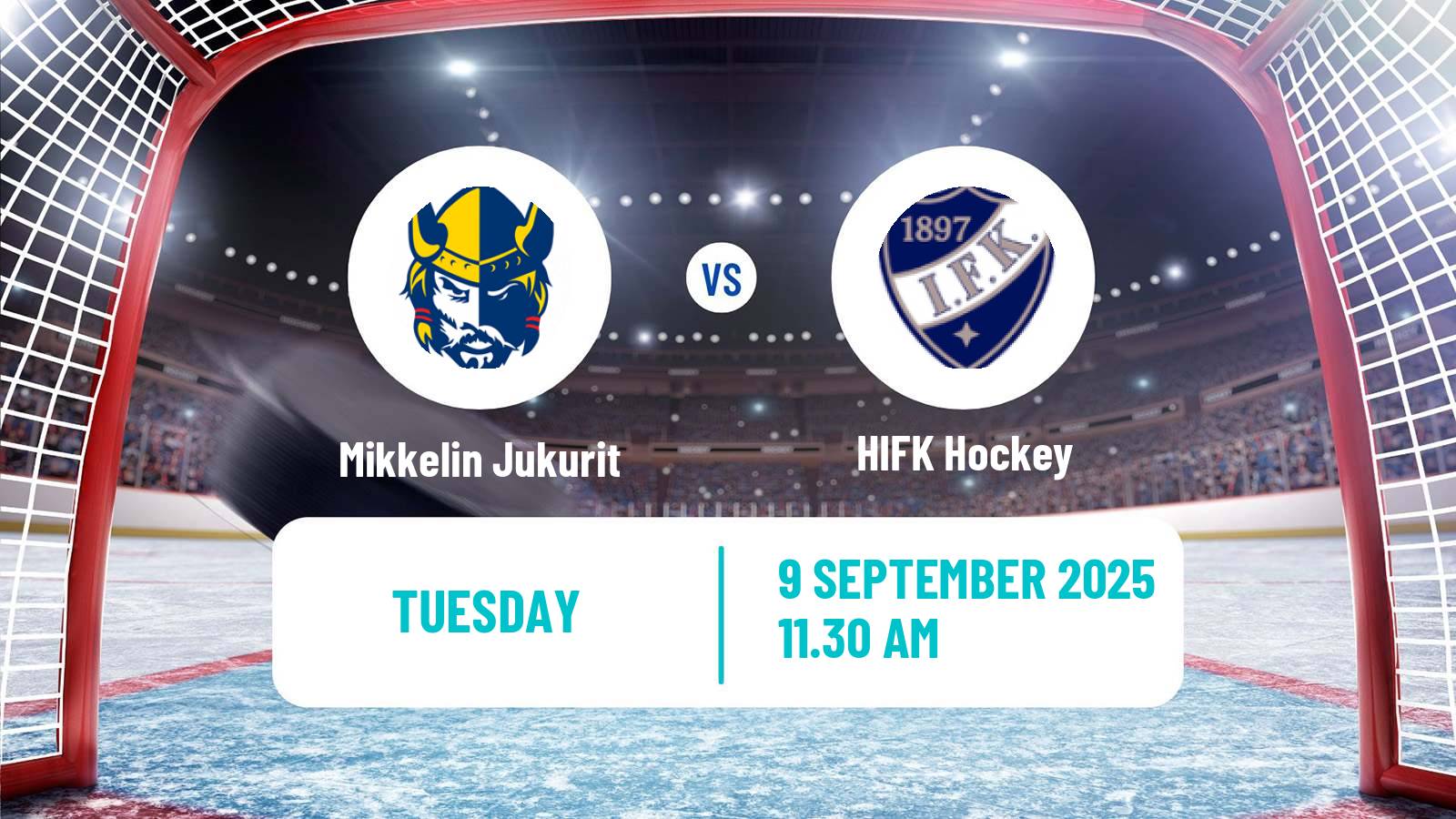 Hockey Finnish SM-liiga Mikkelin Jukurit - HIFK
