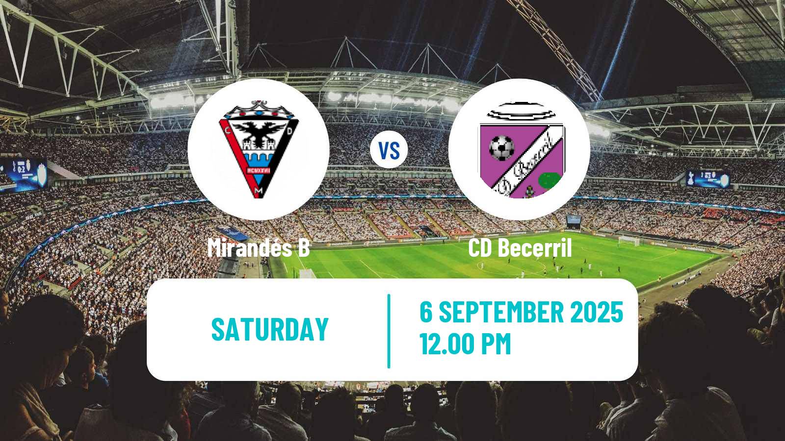 Football Spanish Tercera RFEF - Group 8 Mirandés B - Becerril