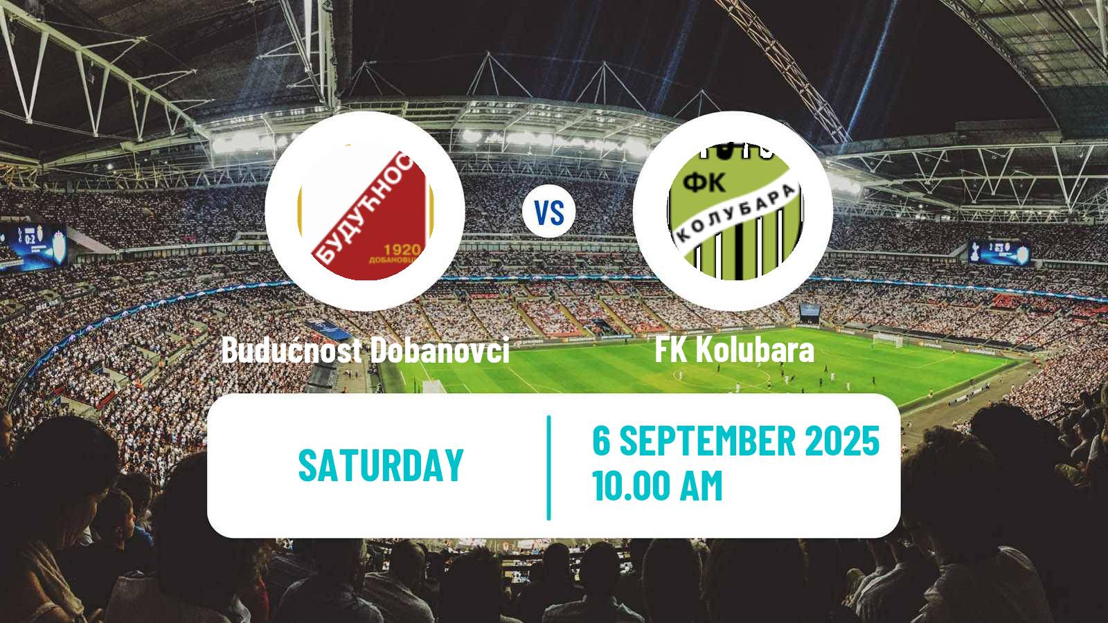 Football Serbian Srpska Liga - Belgrade Budućnost Dobanovci - Kolubara