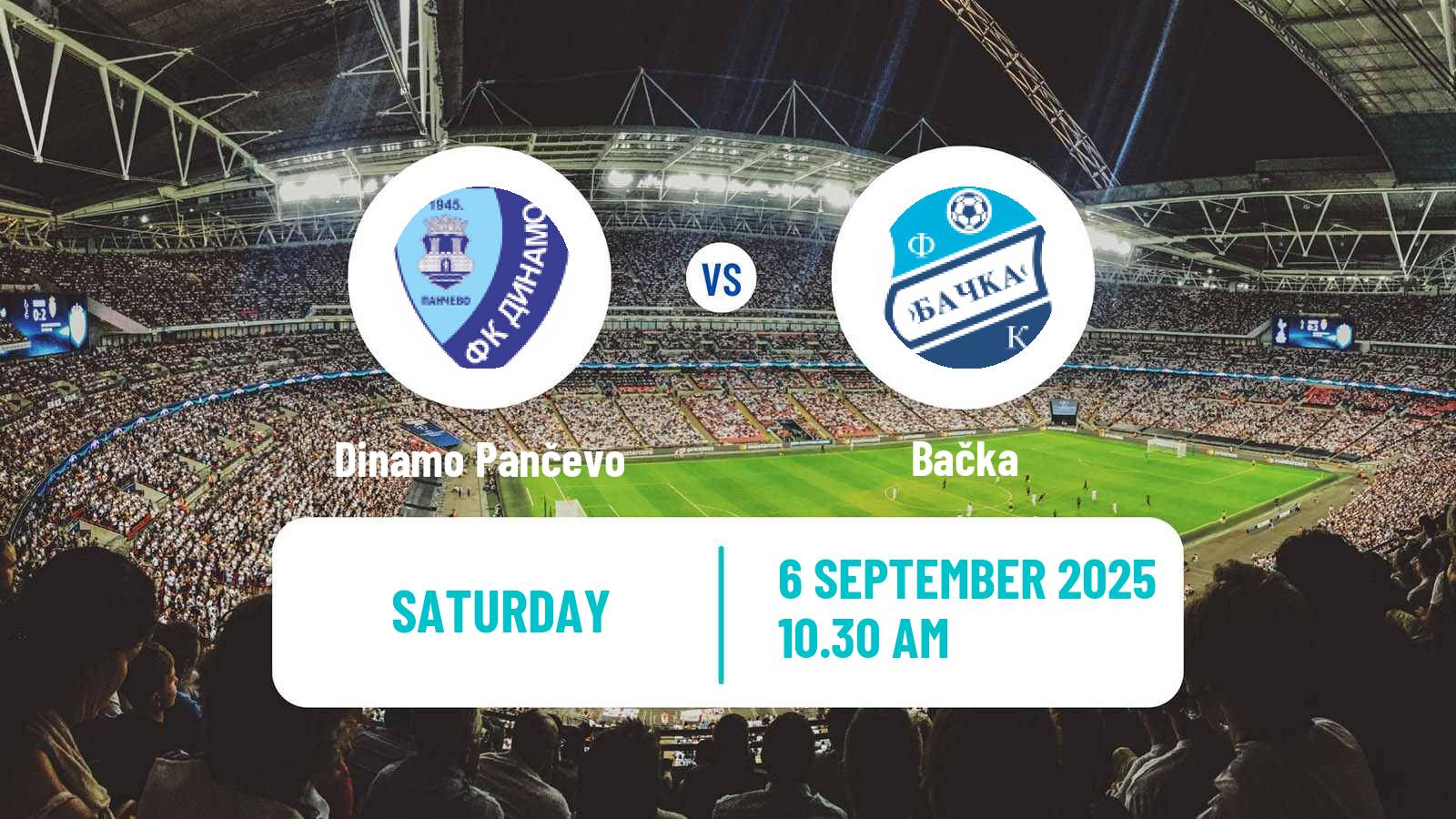 Football Serbian Srpska Liga - Vojvodina Dinamo Pančevo - Bačka