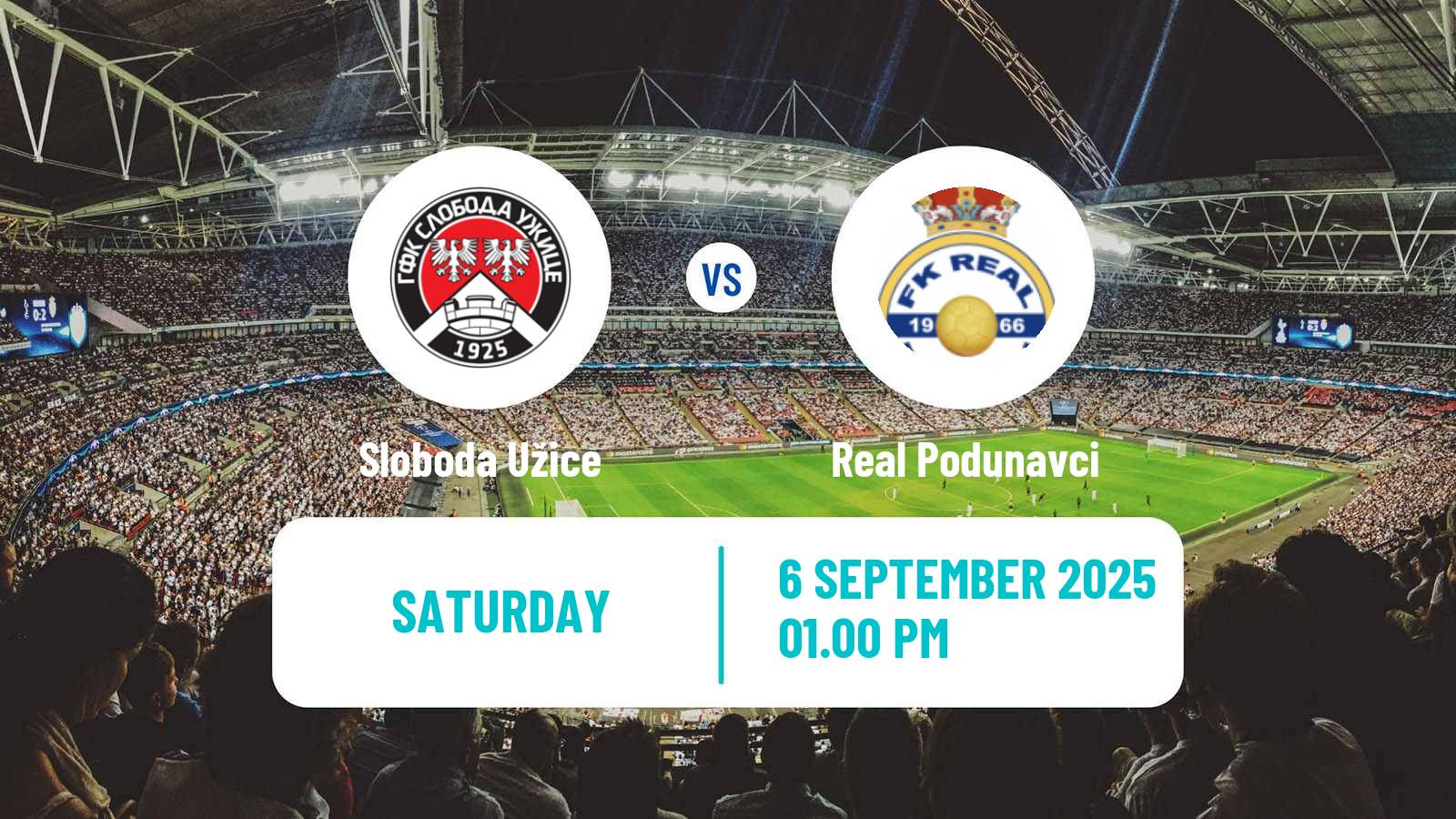Football Serbian Srpska Liga - West Sloboda Užice - Real Podunavci