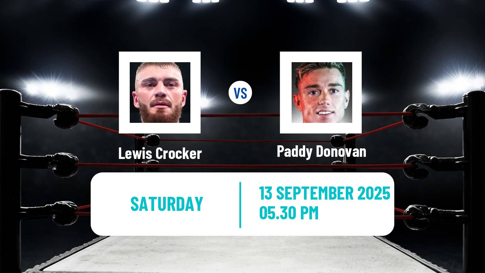 Boxing Welterweight IBF Title Men Lewis Crocker - Paddy Donovan