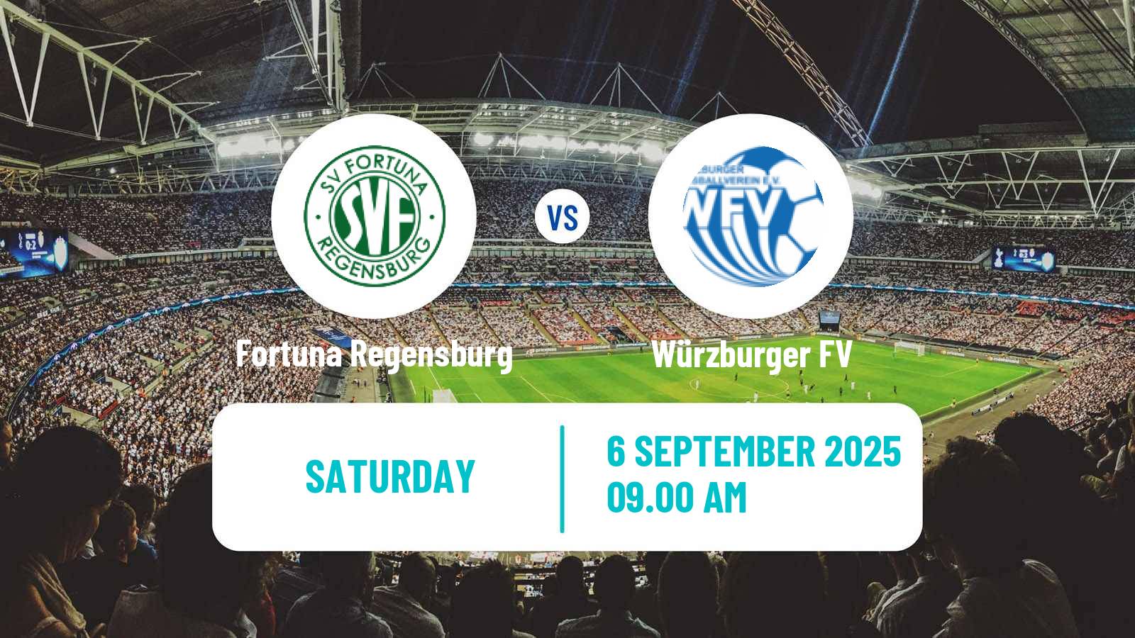 Football German Oberliga Bayern Nord Fortuna Regensburg - Würzburger FV