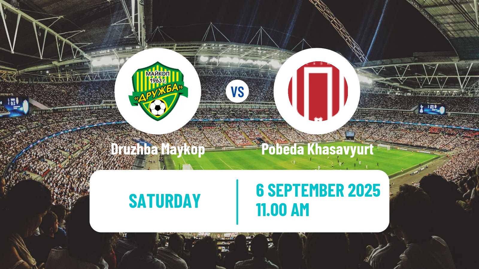 Football FNL 2 Division B Group 1 Druzhba Maykop - Pobeda Khasavyurt