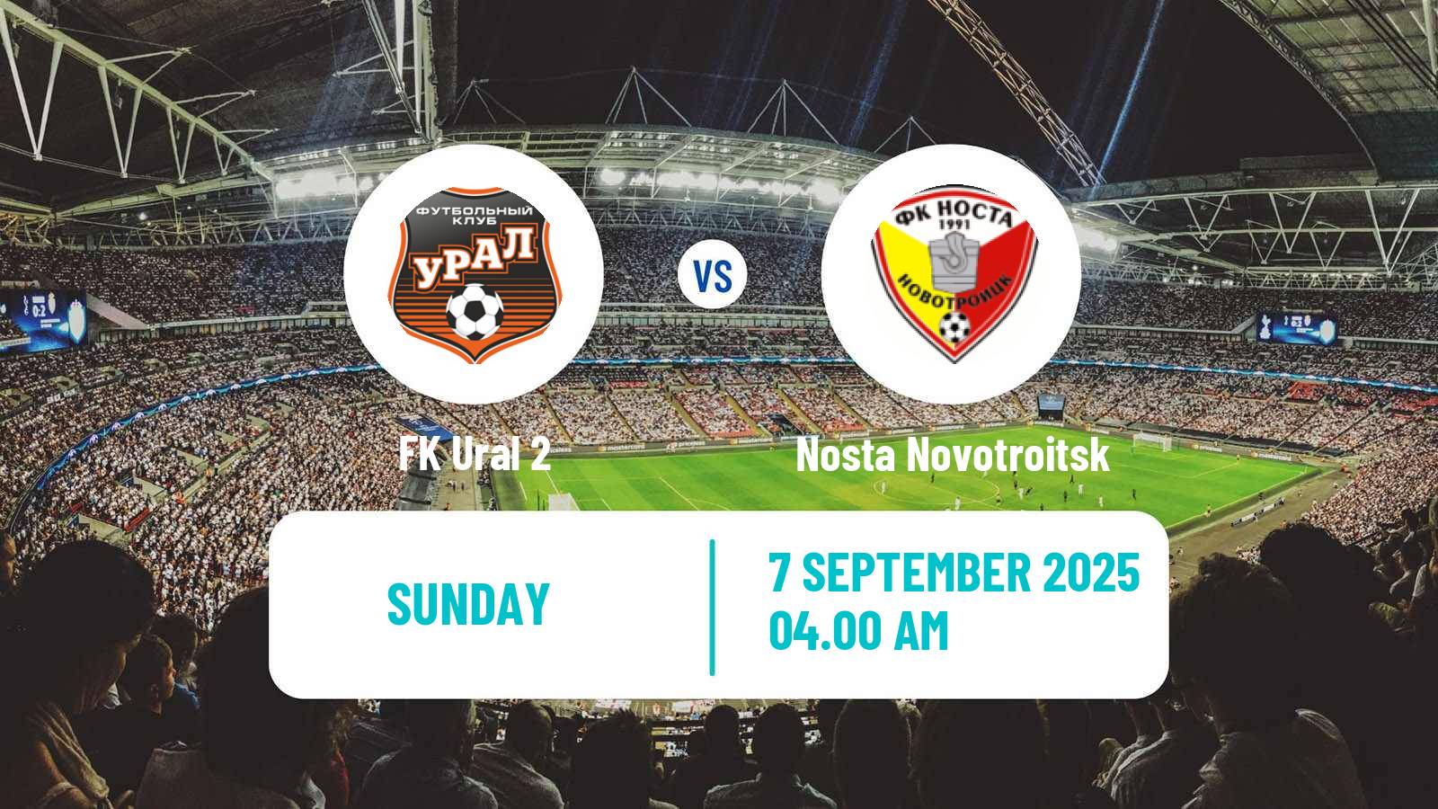 Football  FNL 2 Division B Group 4 Ural 2 - Nosta Novotroitsk