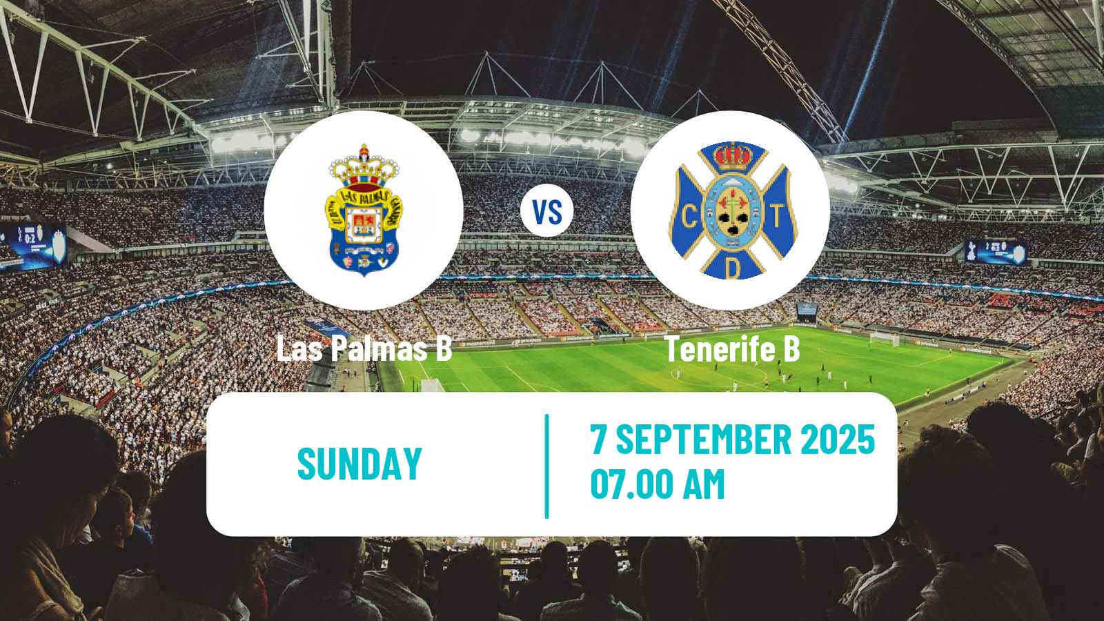 Football Spanish Segunda RFEF - Group 5 Las Palmas B - Tenerife B