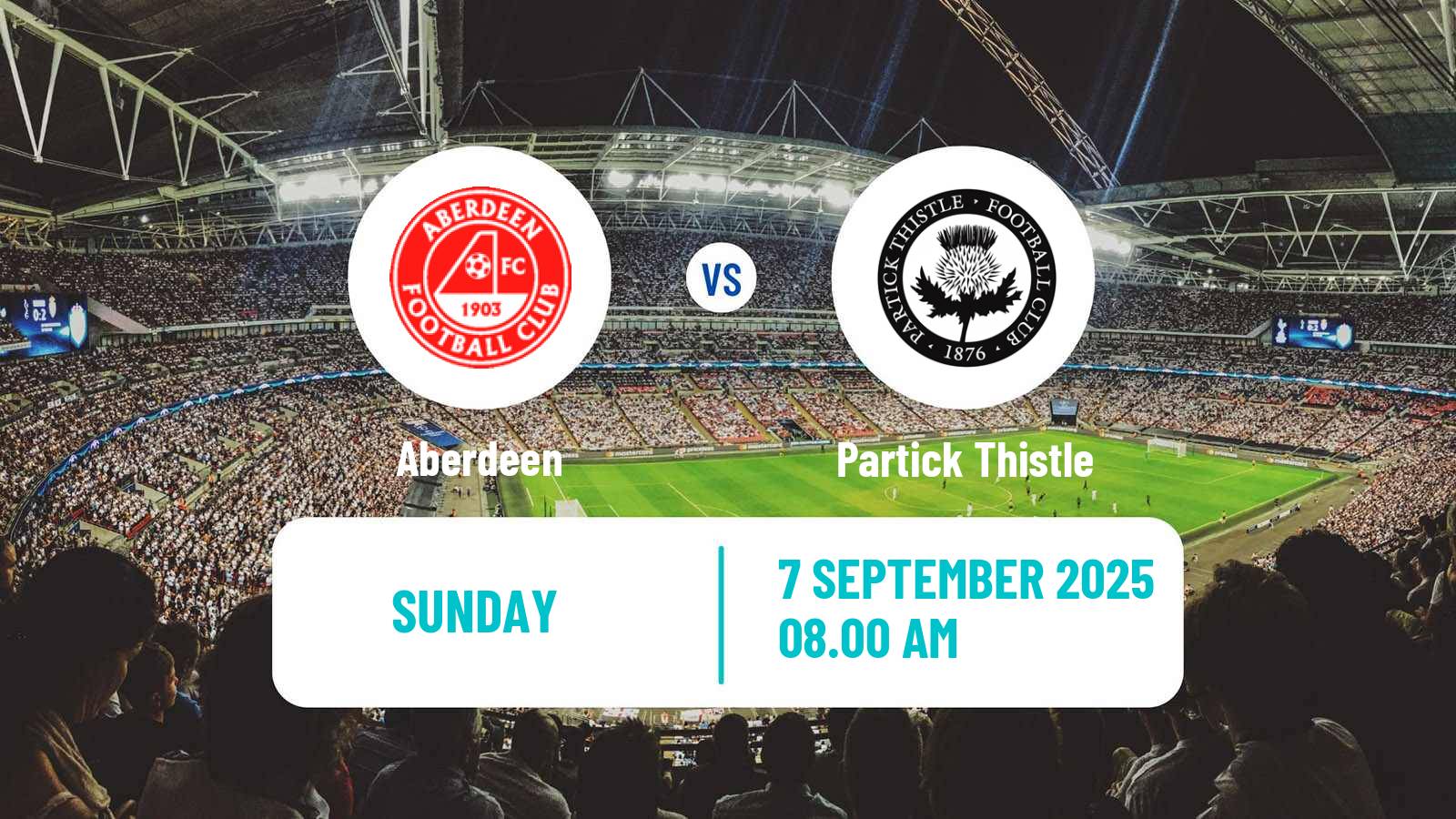 Football Scottish SWPL 1 Women Aberdeen - Partick Thistle