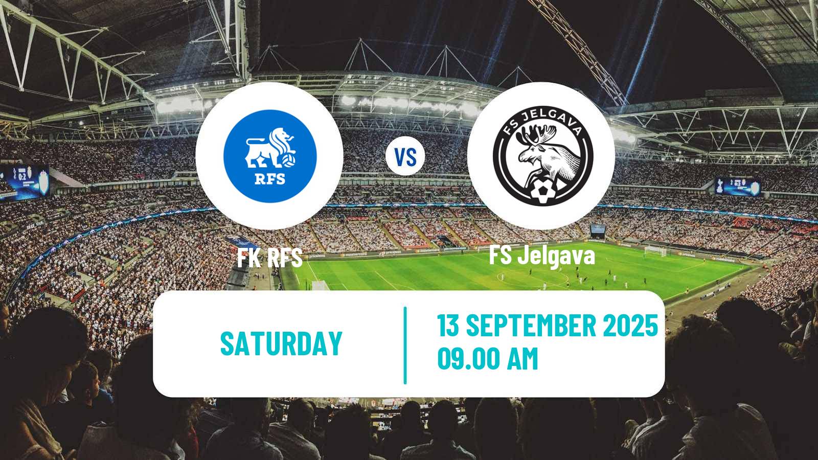 Football Latvian Virsliga RFS - Jelgava