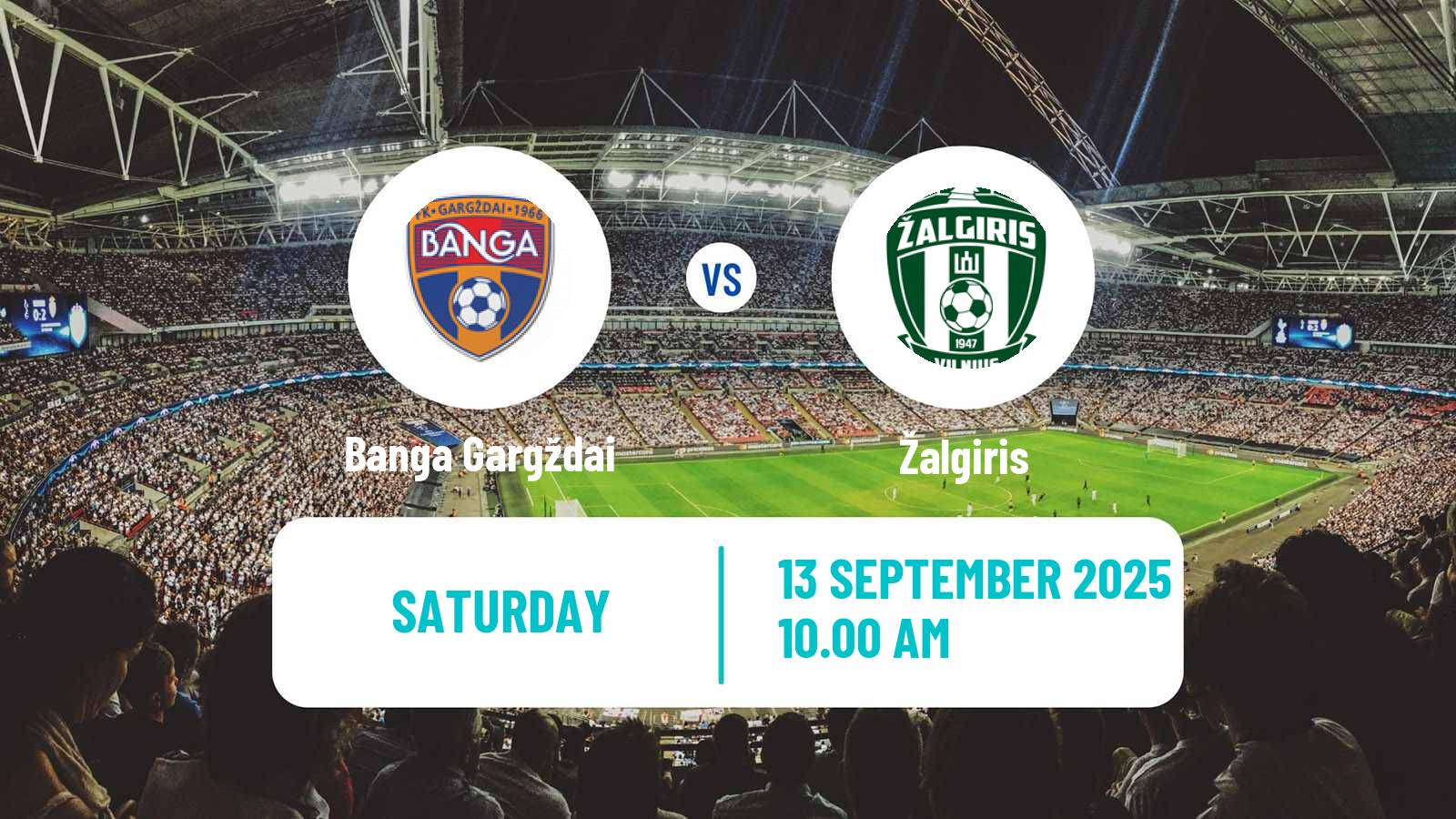 Football Lithuanian A Lyga Banga Gargždai - Žalgiris