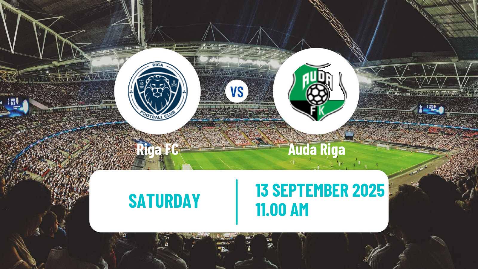 Football Latvian Virsliga Riga - Auda Riga