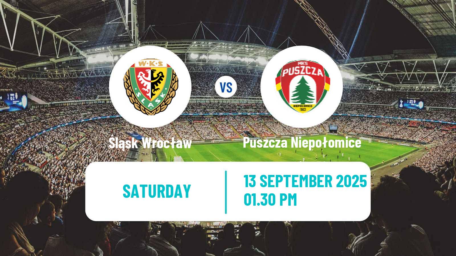 Football Polish Division 1 Śląsk Wrocław - Puszcza Niepołomice