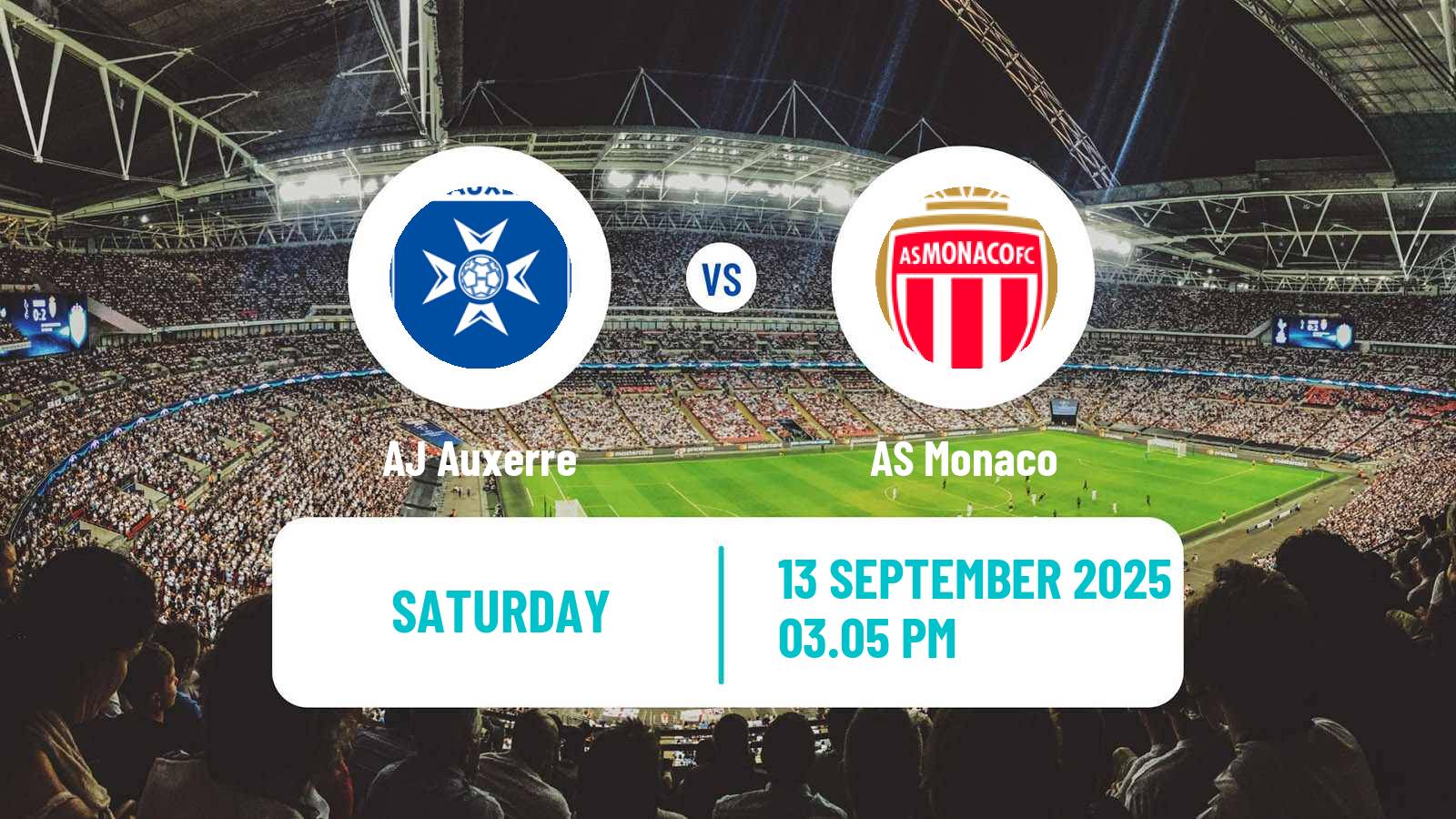 Football French Ligue 1 Auxerre - Monaco