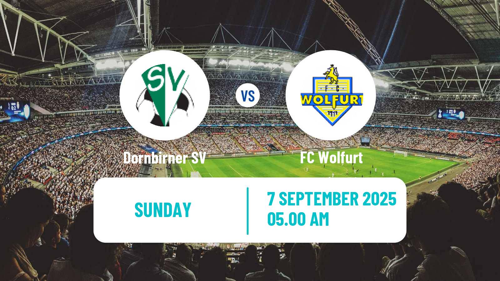 Football Austrian Landesliga Vorarlberg Dornbirner SV - Wolfurt