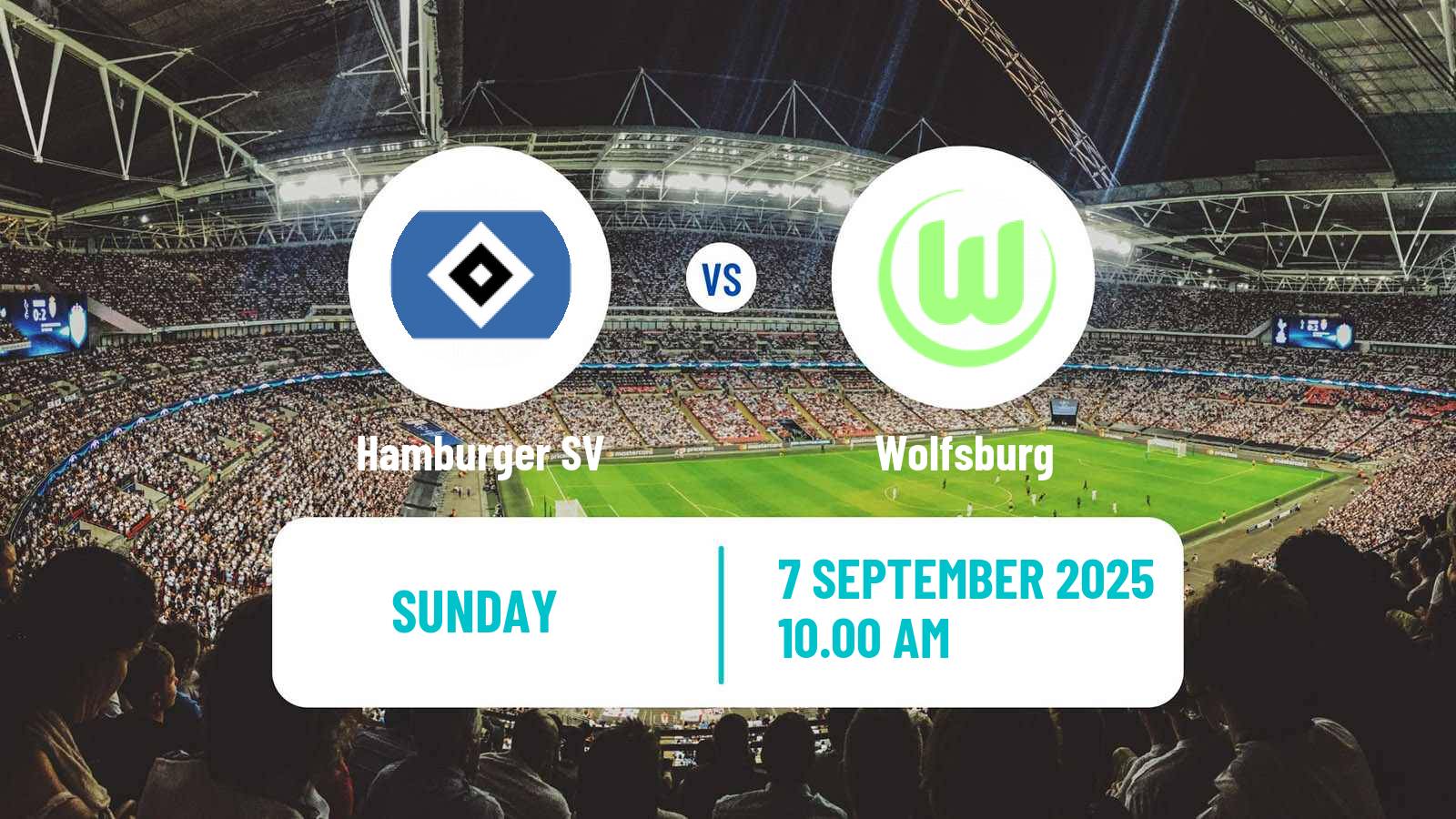 Football German Bundesliga Women Hamburger SV - Wolfsburg