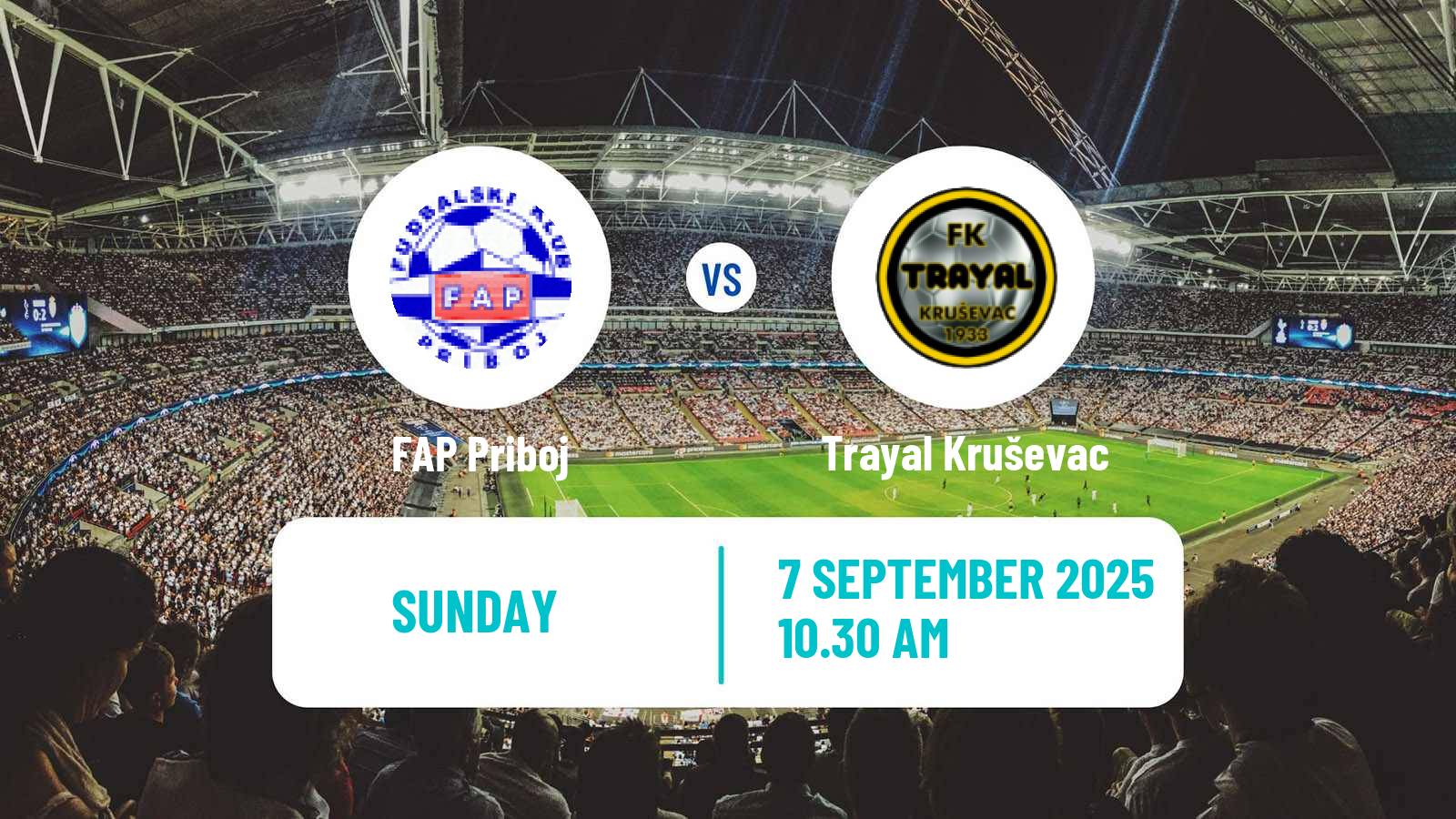 Football Serbian Prva Liga FAP Priboj - Trayal Kruševac