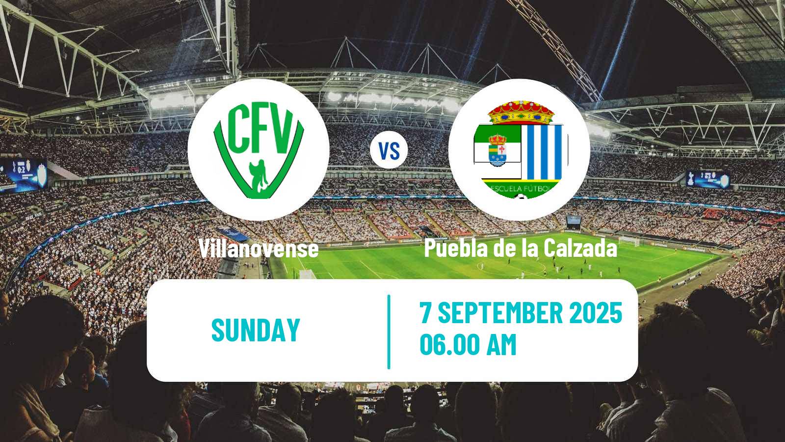 Football Spanish Tercera RFEF - Group 14 Villanovense - Puebla de la Calzada