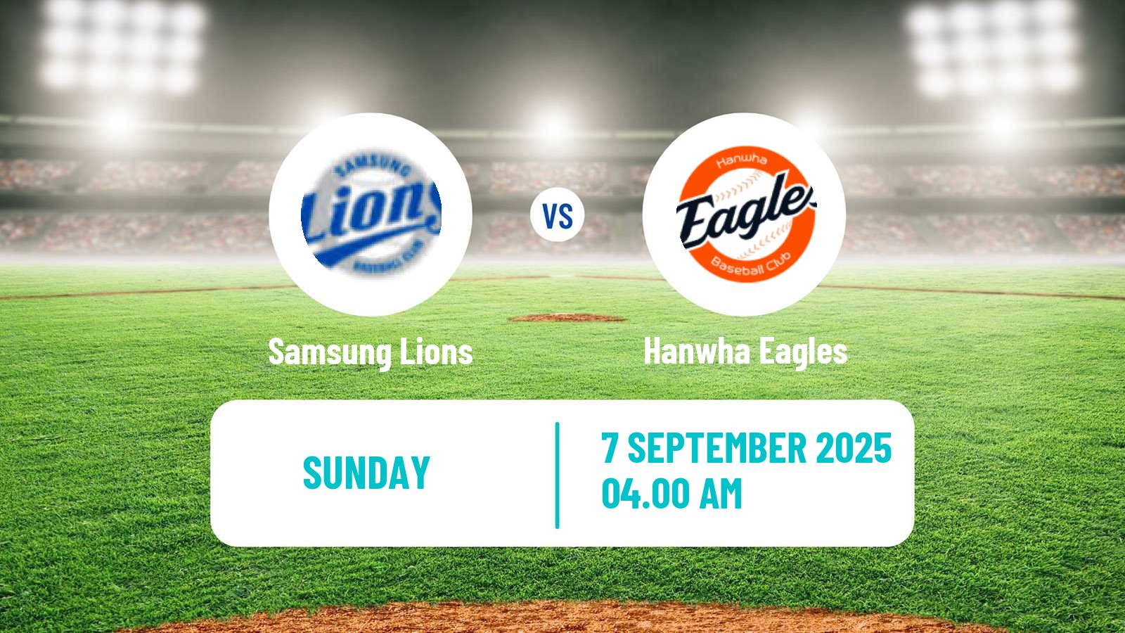 Baseball KBO Samsung Lions - Hanwha Eagles