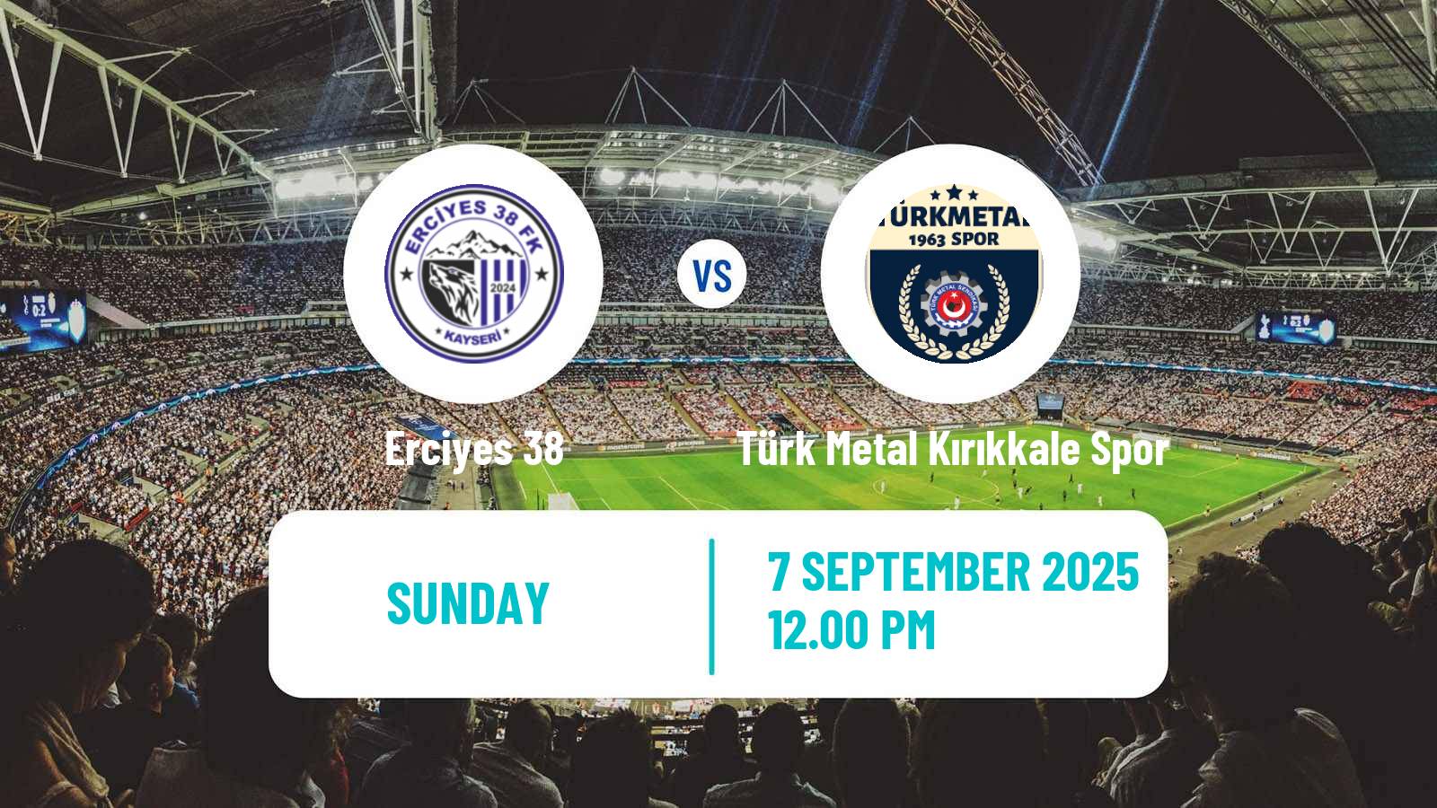 Football Turkish 3 Lig Group 2 Erciyes 38 - Türk Metal Kırıkkale Spor