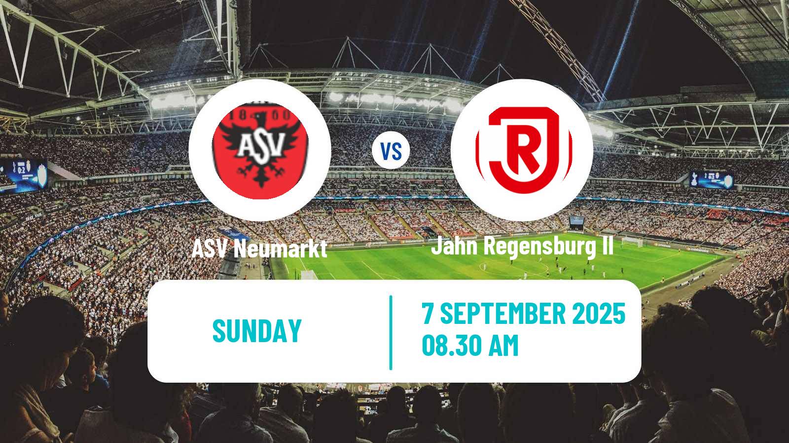 Football German Oberliga Bayern Nord Neumarkt - Jahn Regensburg II