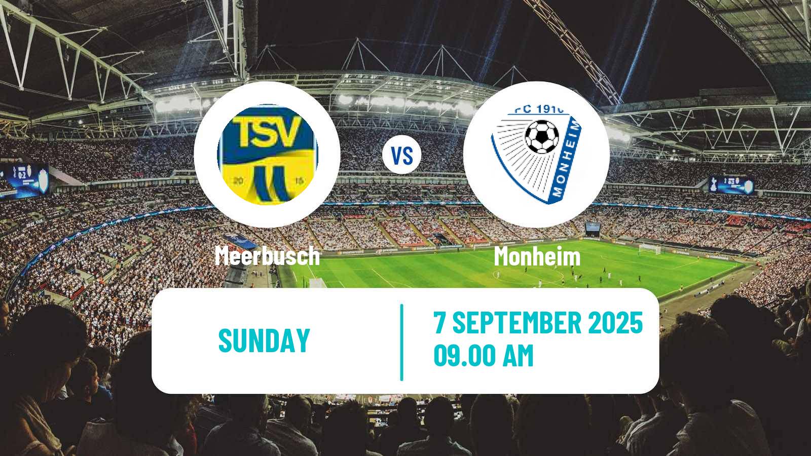 Football German Oberliga Niederrhein Meerbusch - Monheim